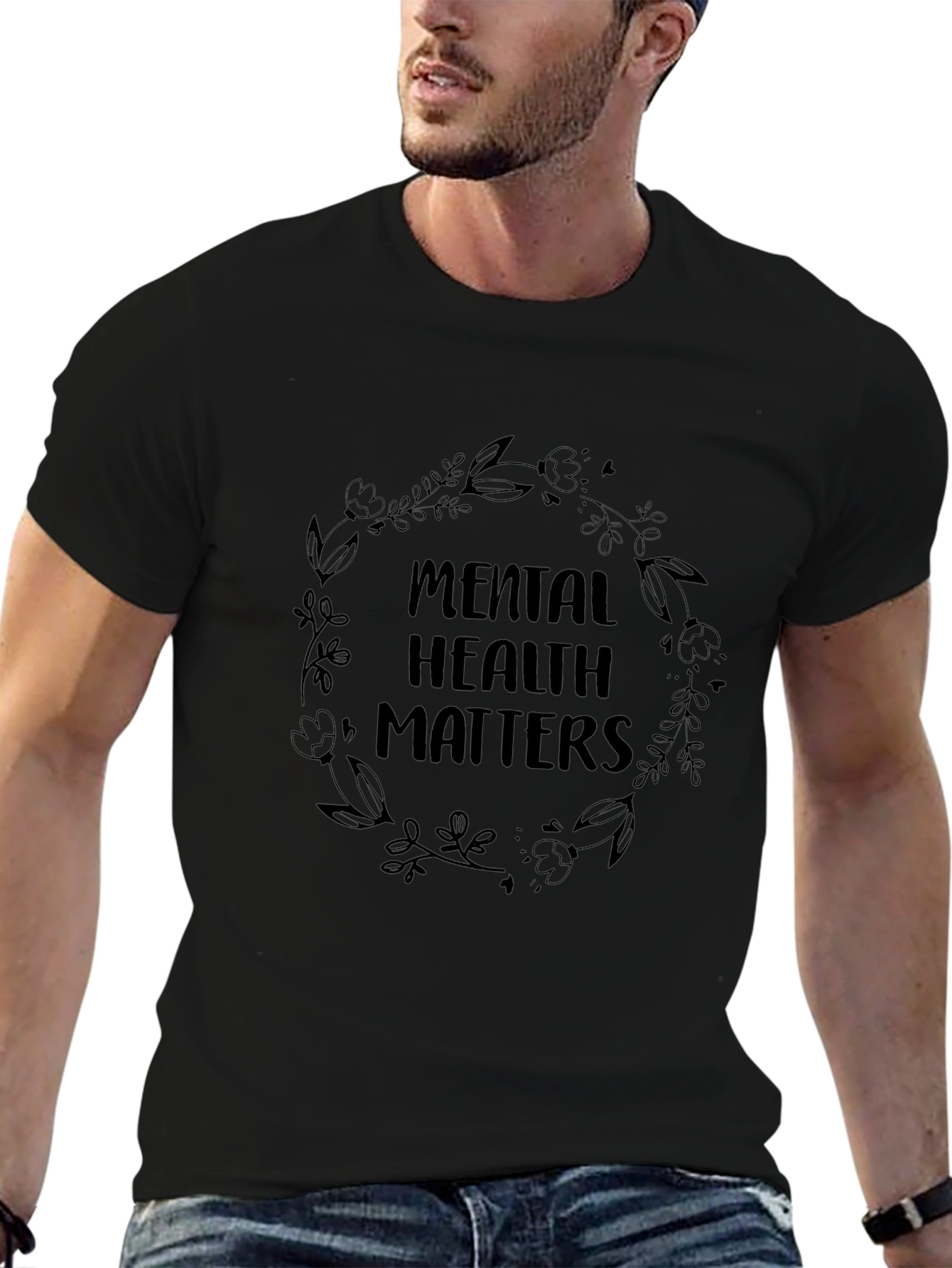 Mental Health Matters Black Graphic Tee