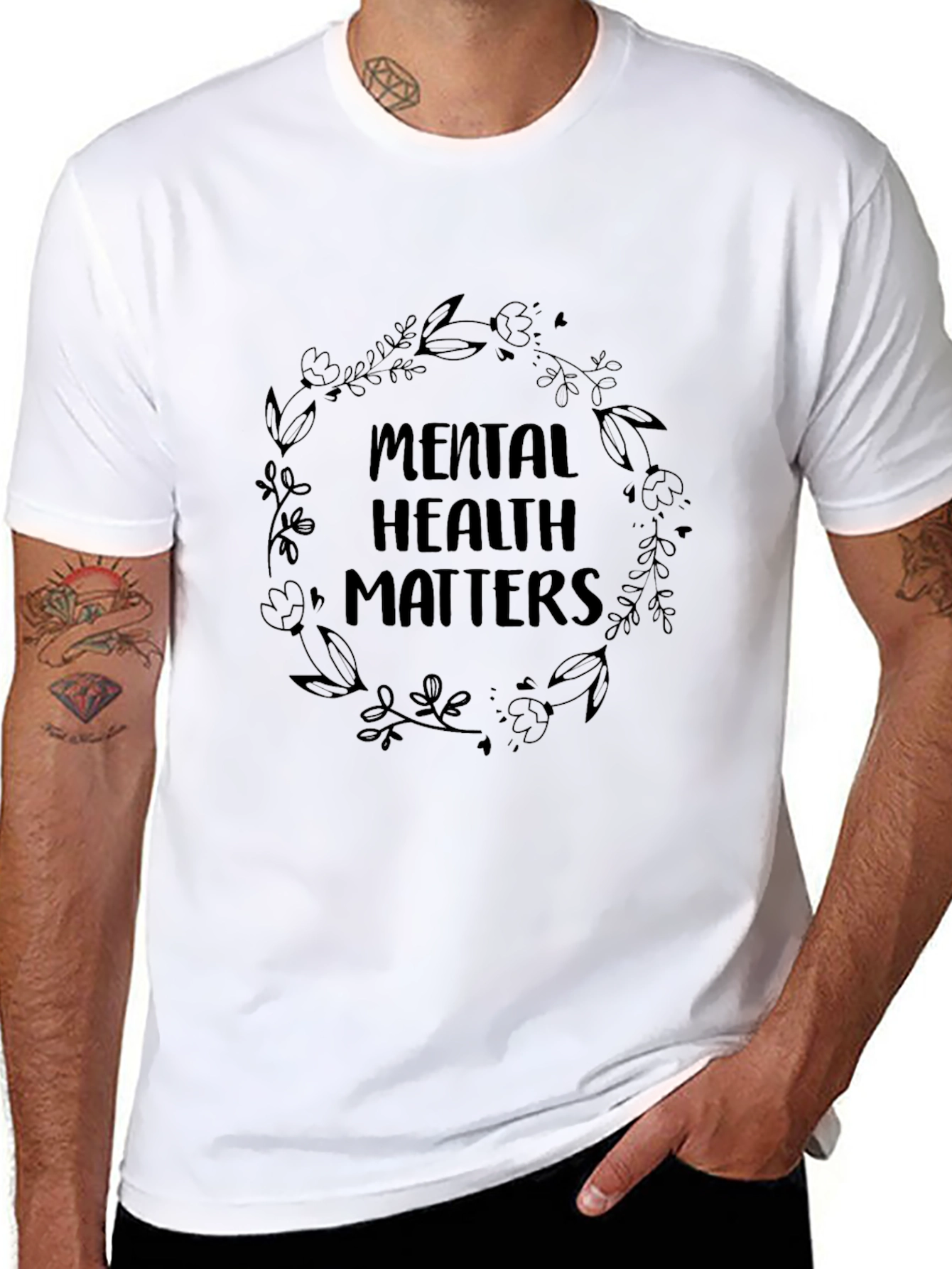 Mental Health Matters Black Graphic Tee