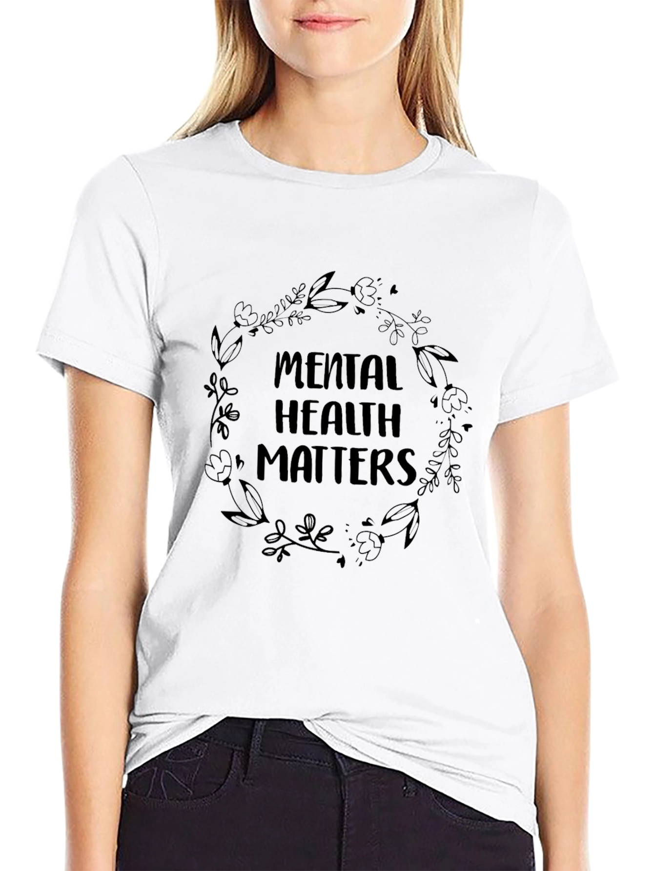 Mental Health Matters Black Graphic Tee