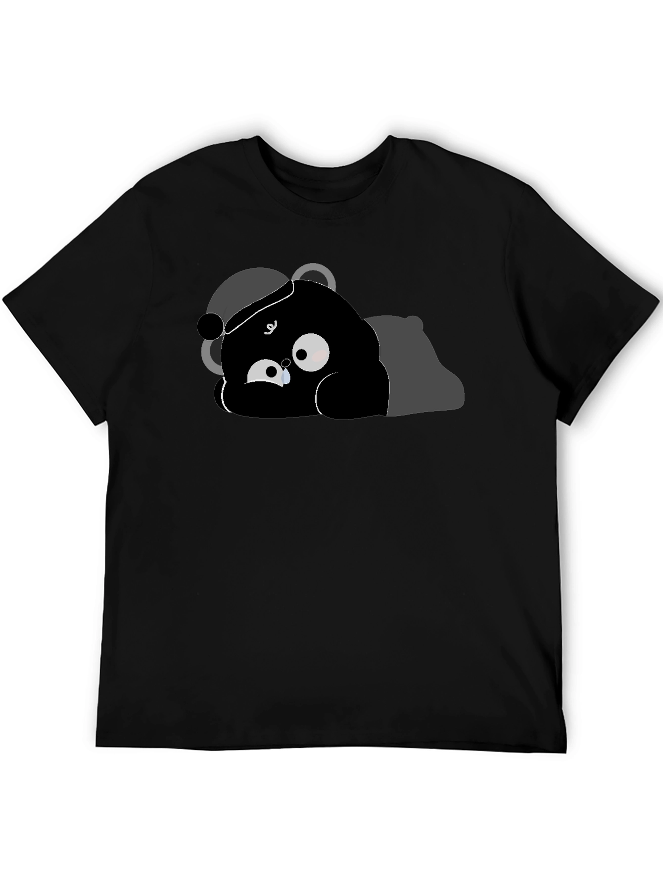 Crying Bear Graphic T-Shirt - Soft Cotton Tee