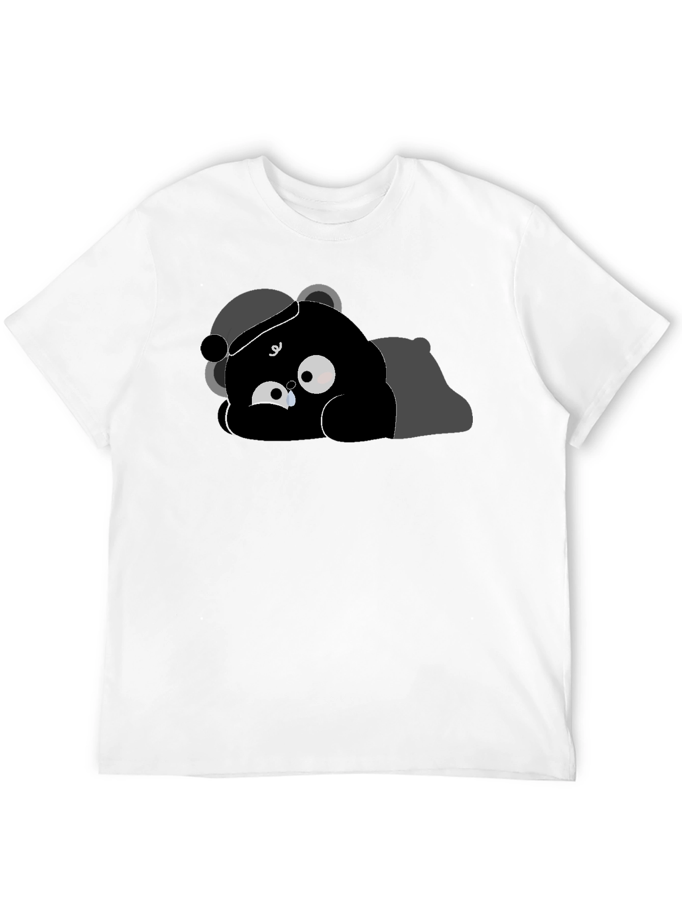 Crying Bear Graphic T-Shirt - Soft Cotton Tee