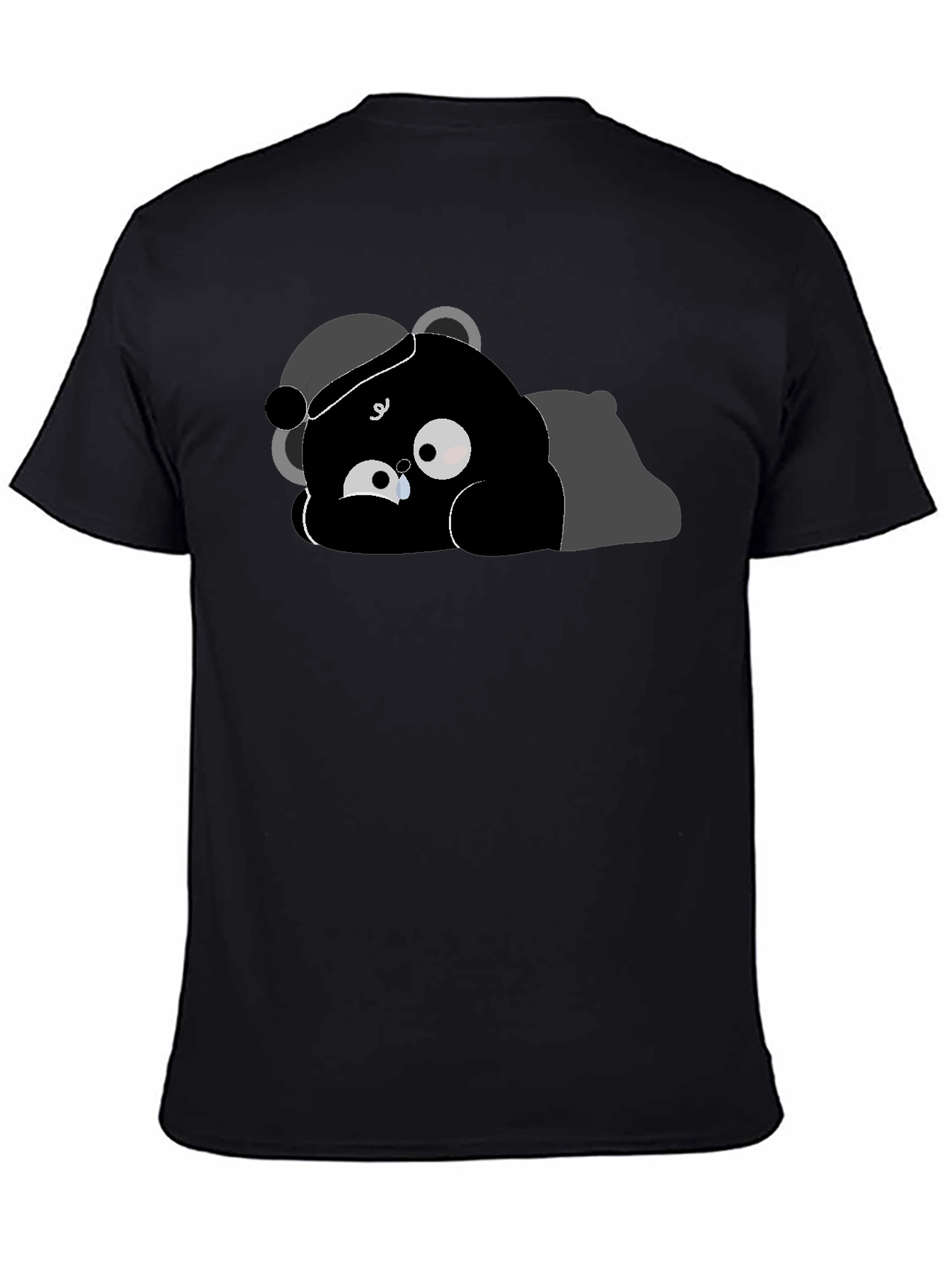 Crying Bear Graphic T-Shirt - Soft Cotton Tee