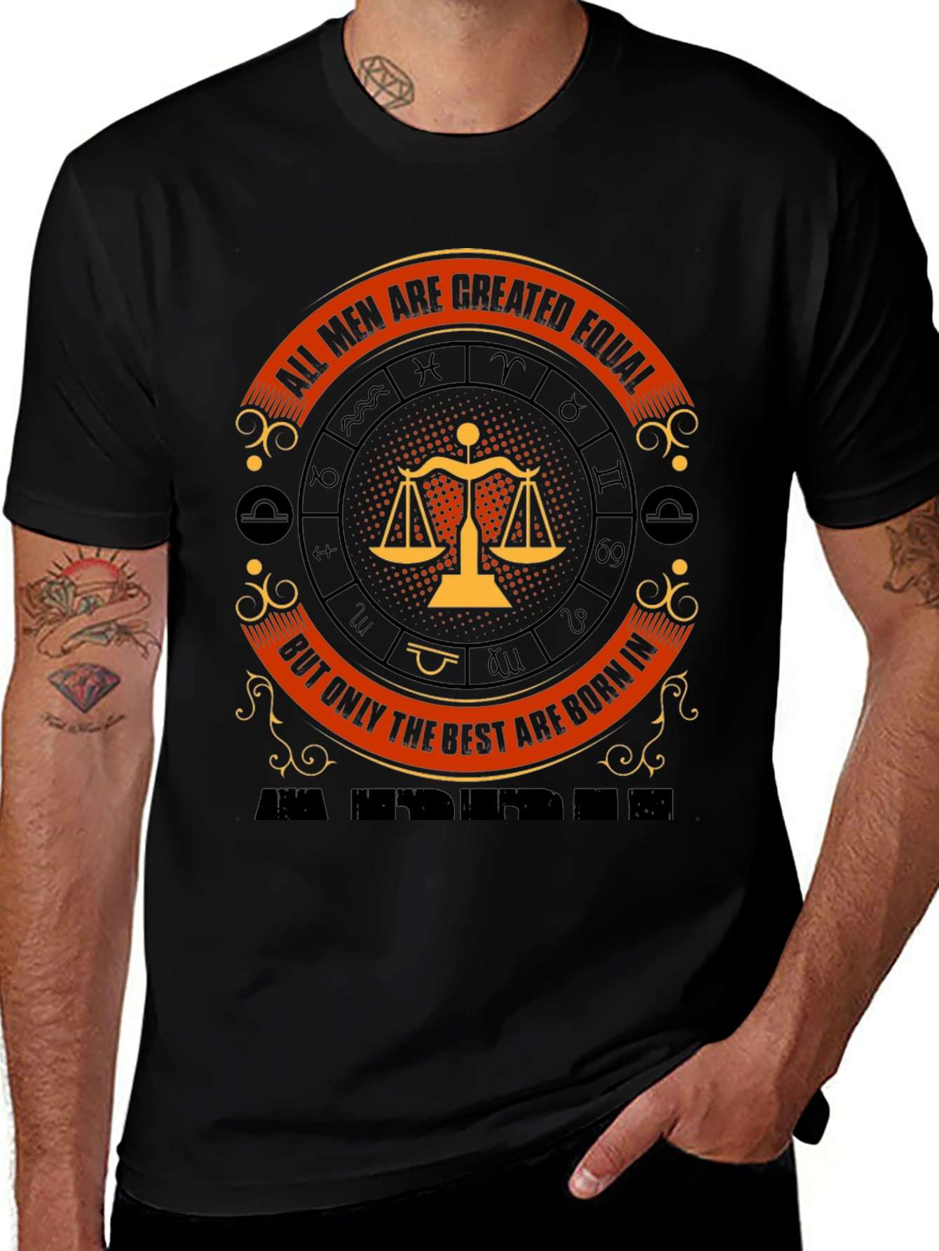 Libra Zodiac Sign T-Shirt - Created Equal Design
