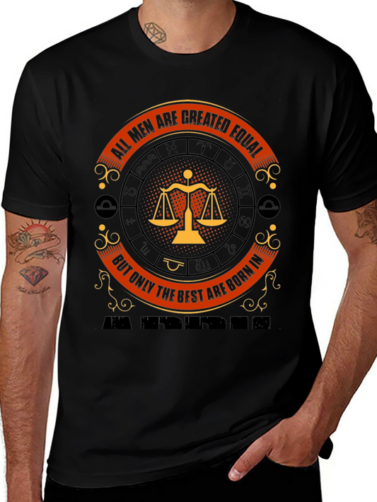 Libra Zodiac Sign T-Shirt - Created Equal Design