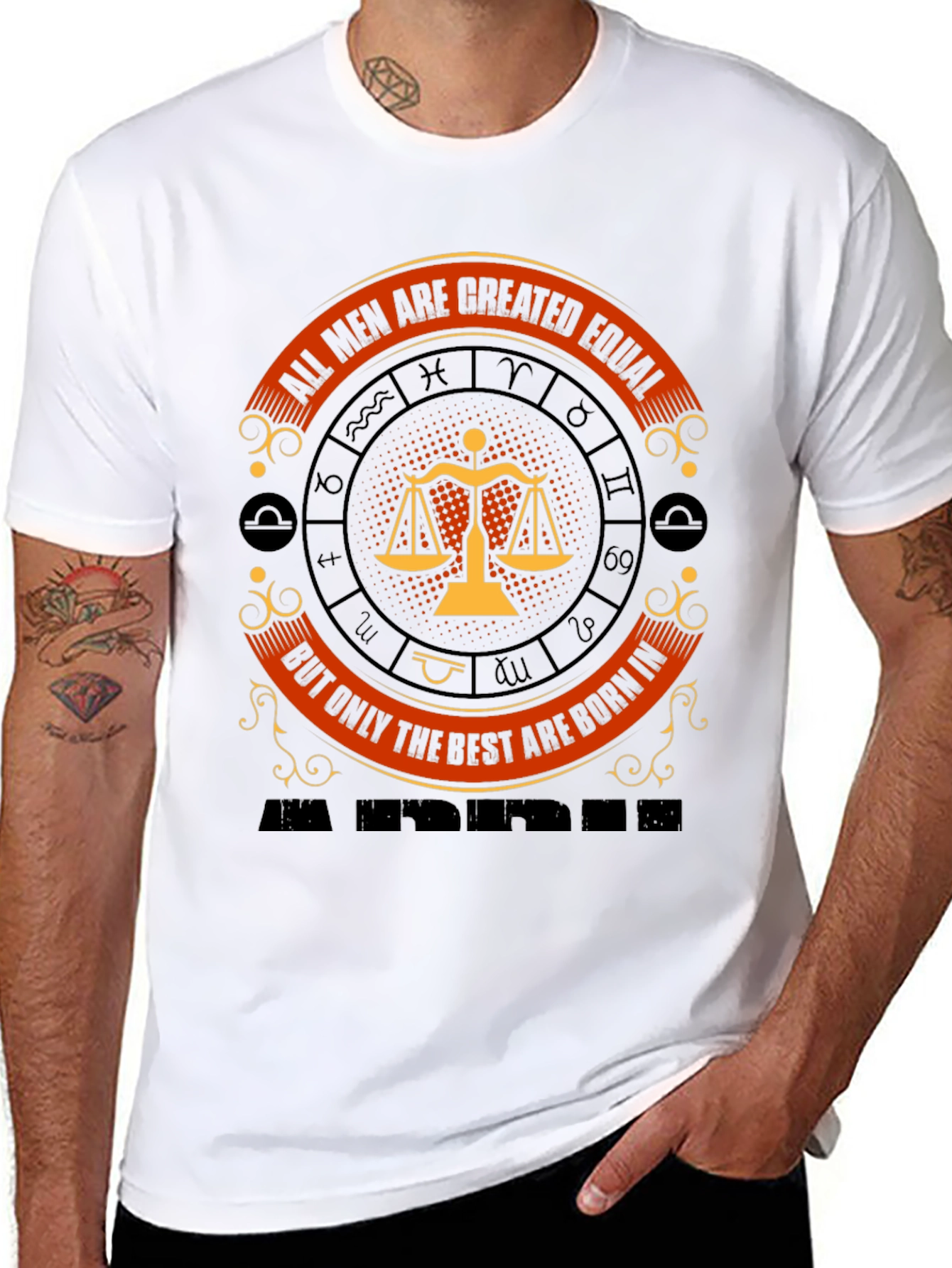 Libra Zodiac Sign T-Shirt - Created Equal Design