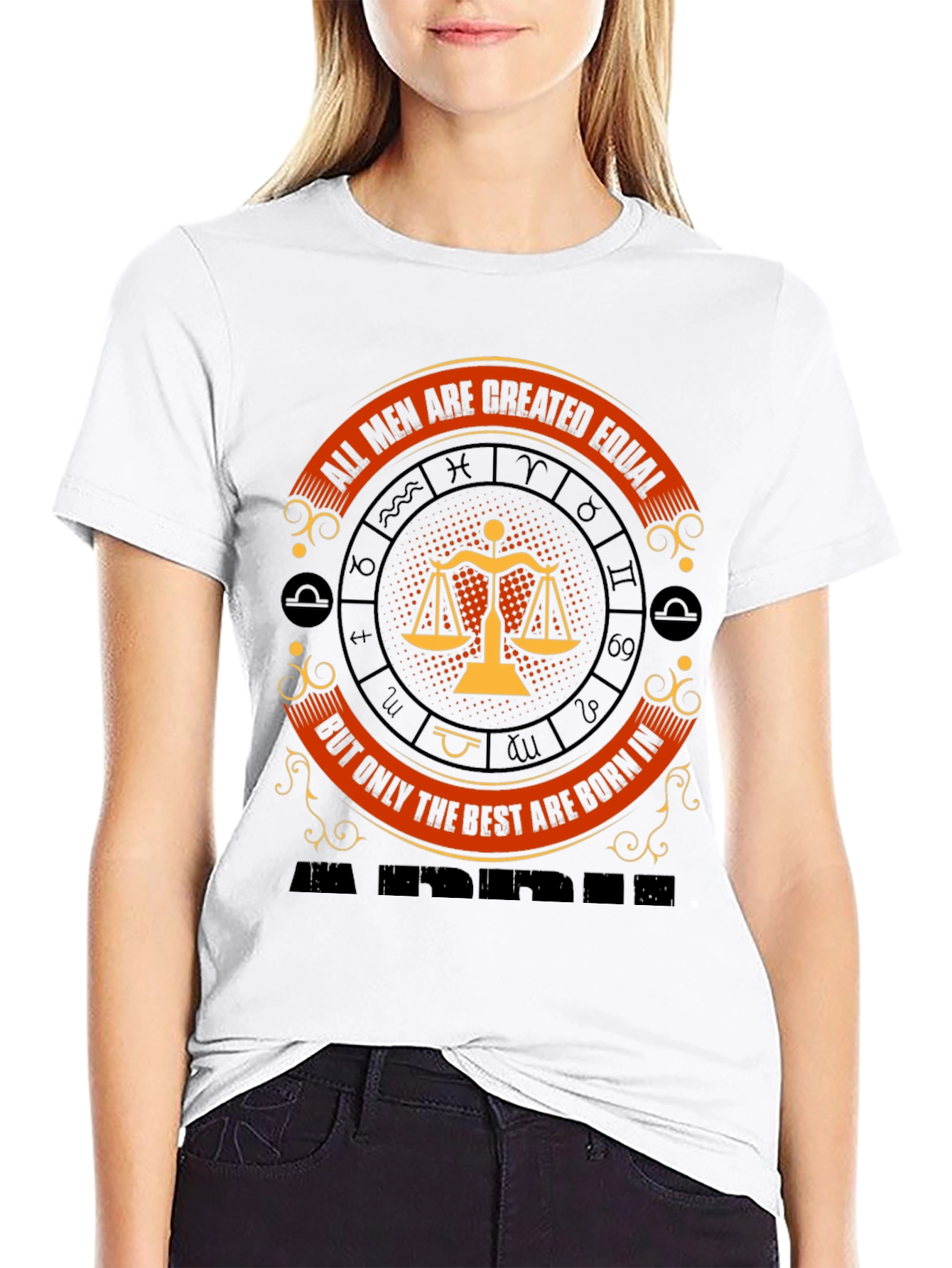 Libra Zodiac Sign T-Shirt - Created Equal Design