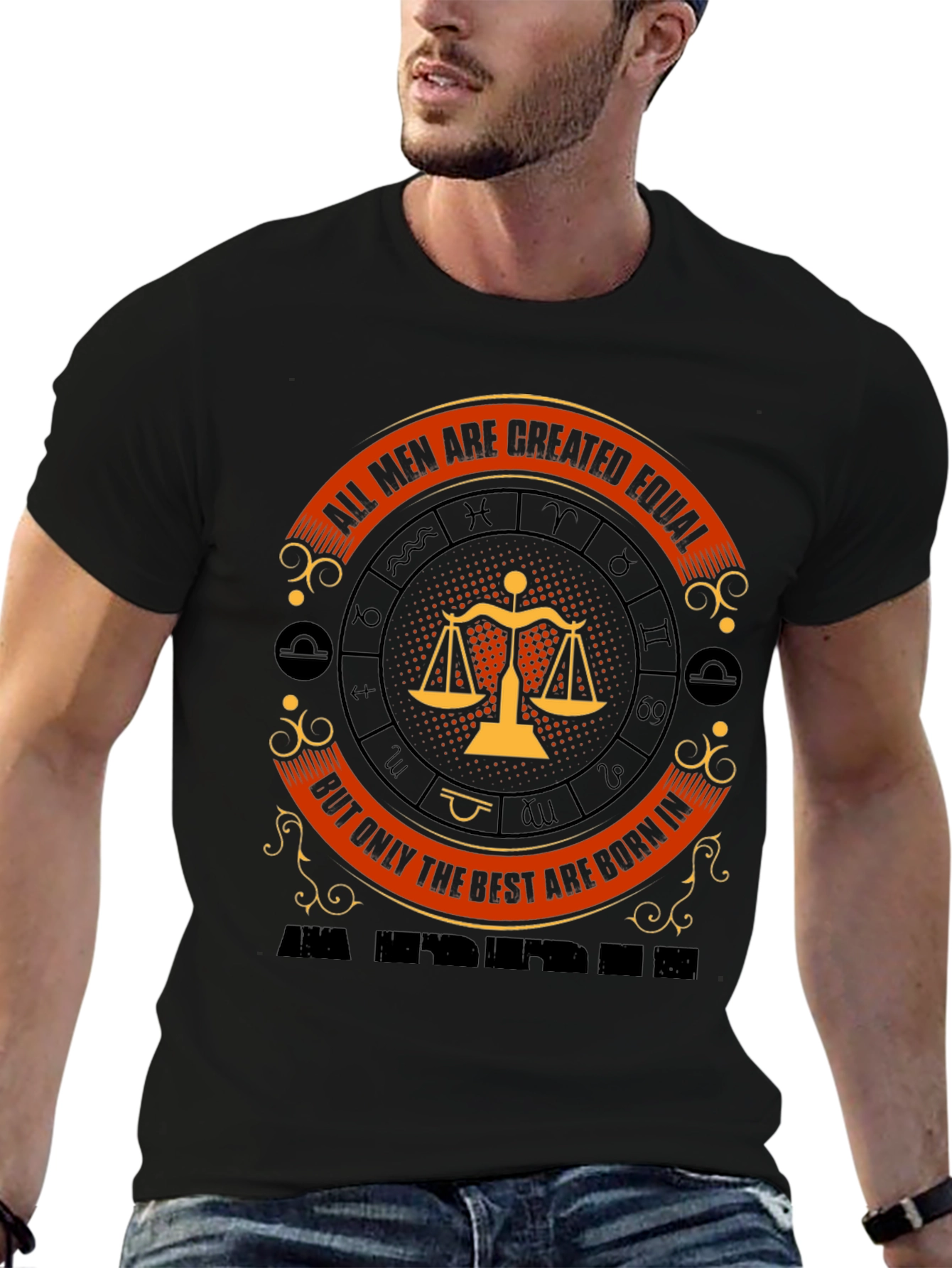 Libra Zodiac Sign T-Shirt - Created Equal Design