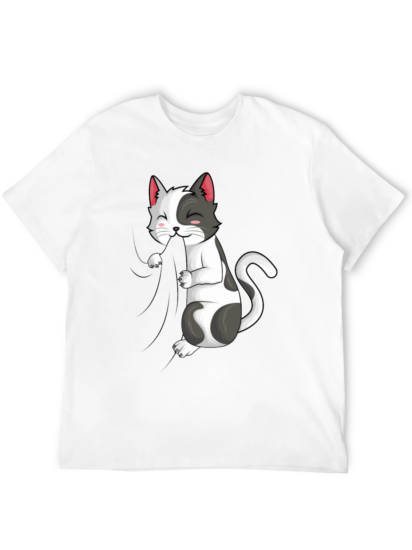 Cat Graphic Tee - Playful Kitten Design