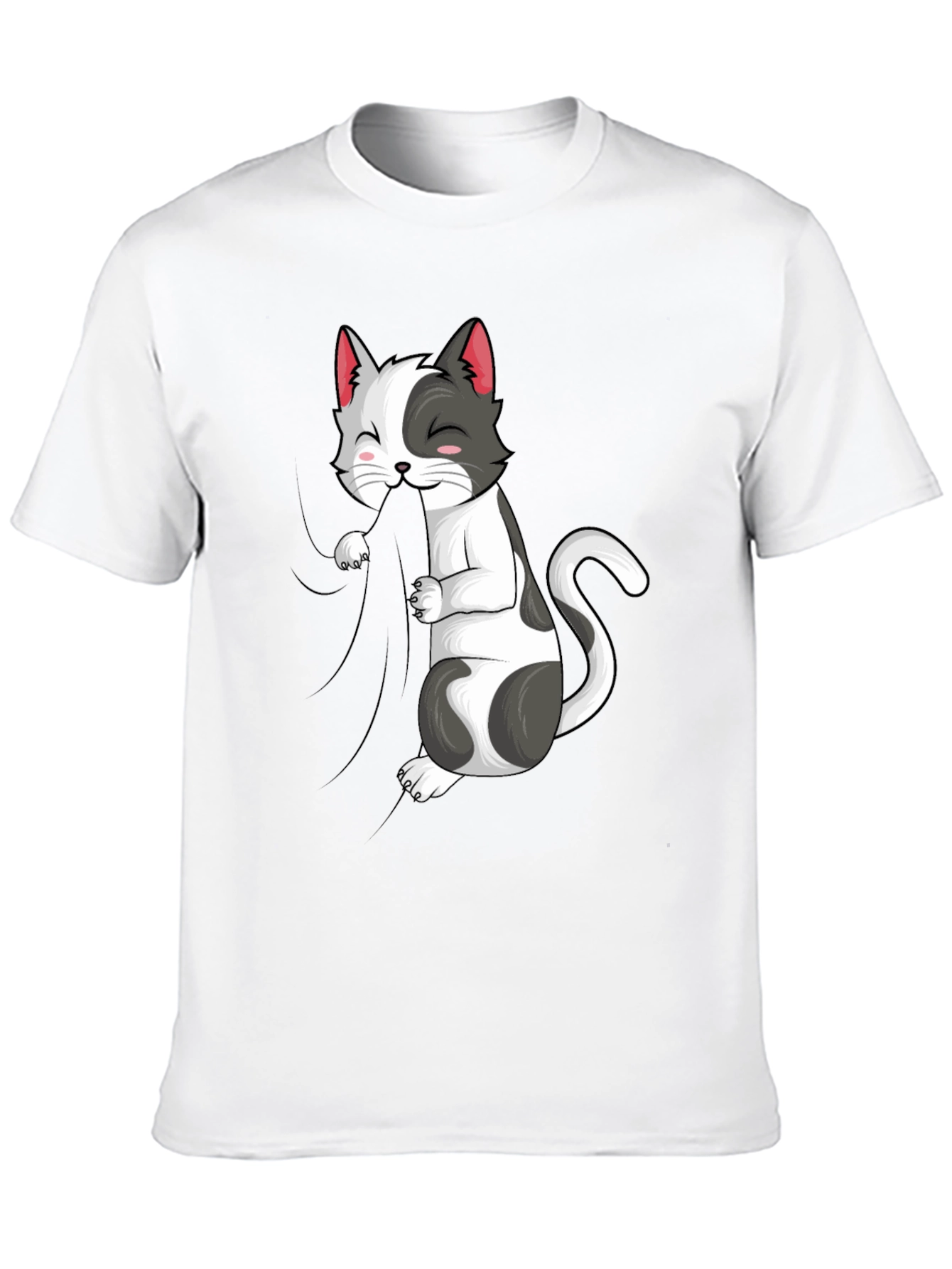 Cat Graphic Tee - Playful Kitten Design