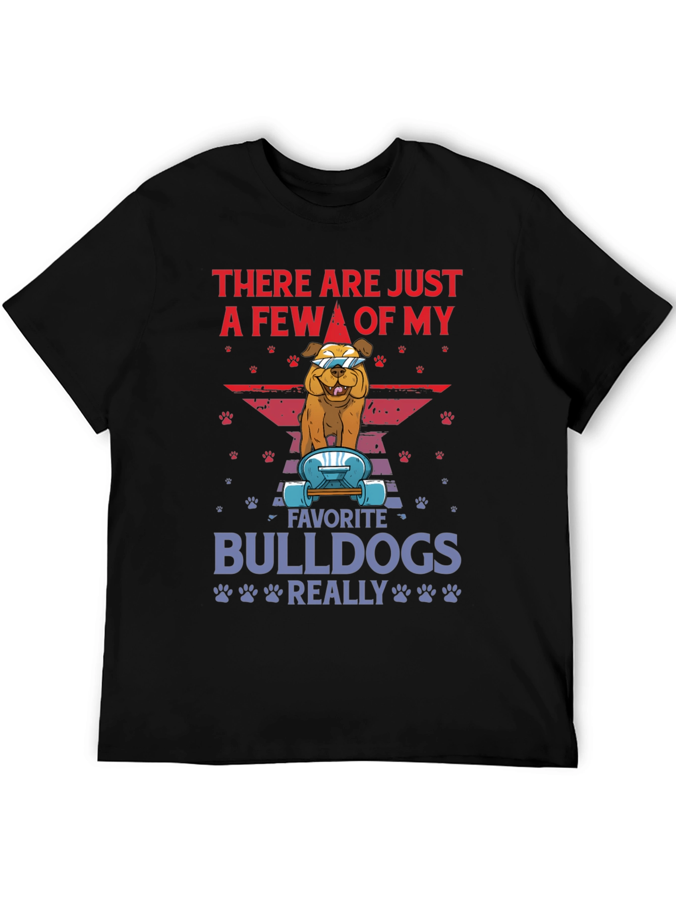 Bulldog Skateboard Graphic Tee - Trendy Dog Lover Shirt