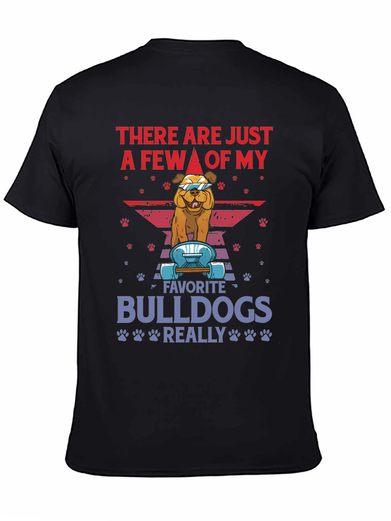 Bulldog Skateboard Graphic Tee - Trendy Dog Lover Shirt
