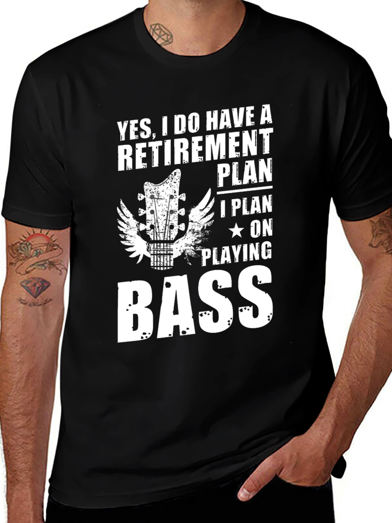 Retirement Plan Bass Guitar T-Shirt