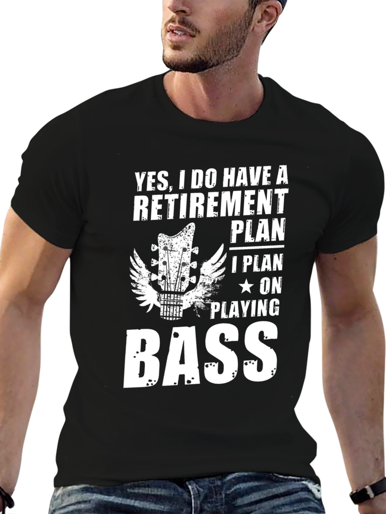 Retirement Plan Bass Guitar T-Shirt