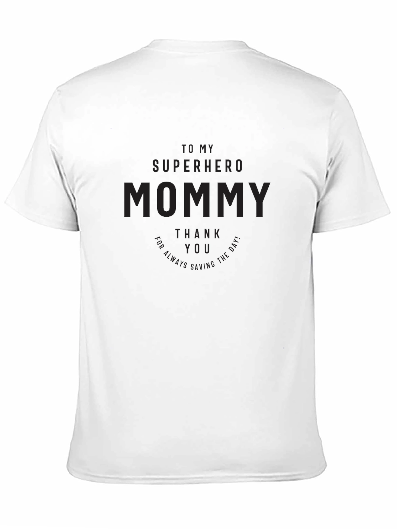 Superhero Mommy Tee - Black Graphic T-Shirt