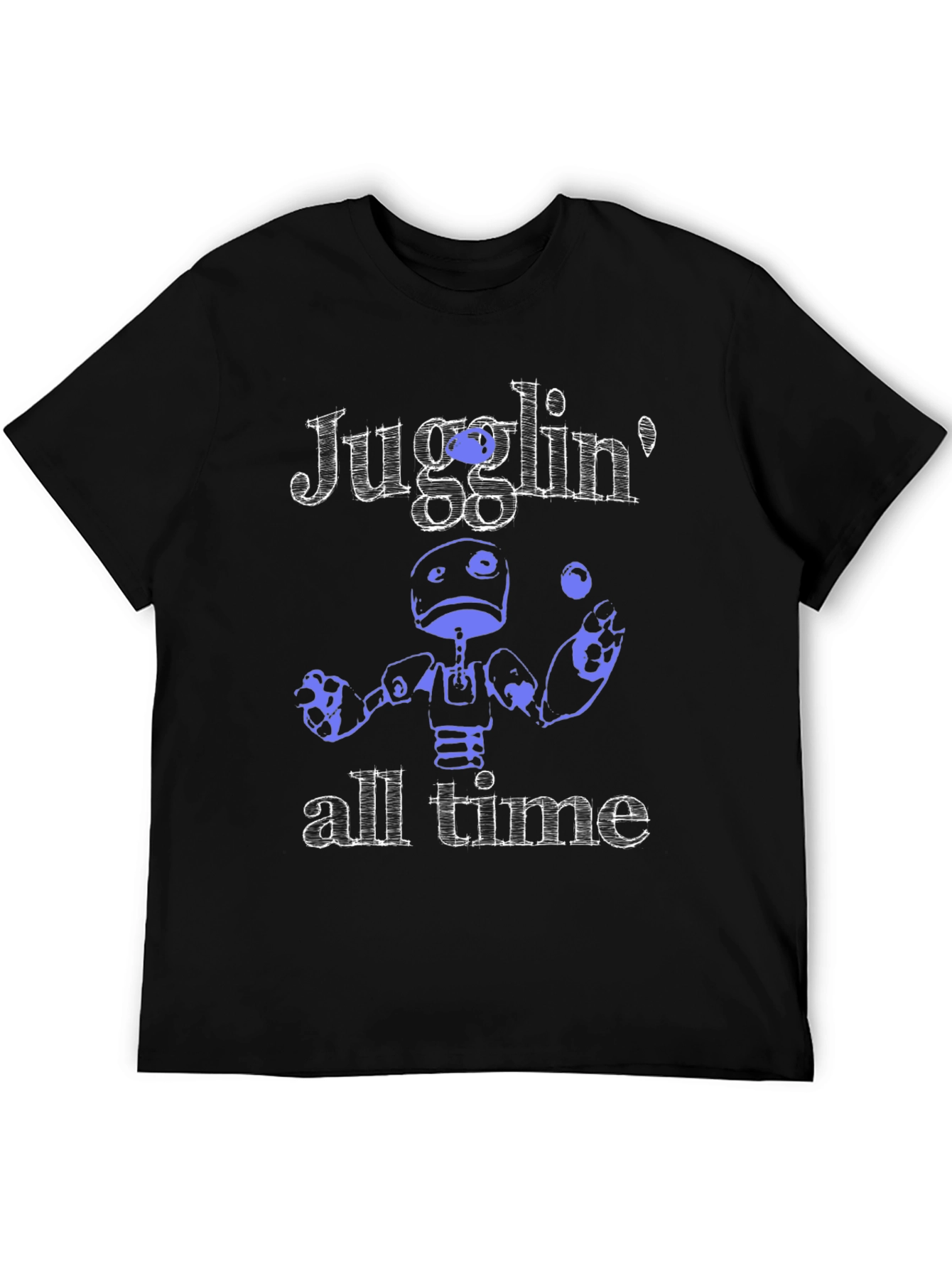 Juggling Robot Graphic T-Shirt - All Time Fun!