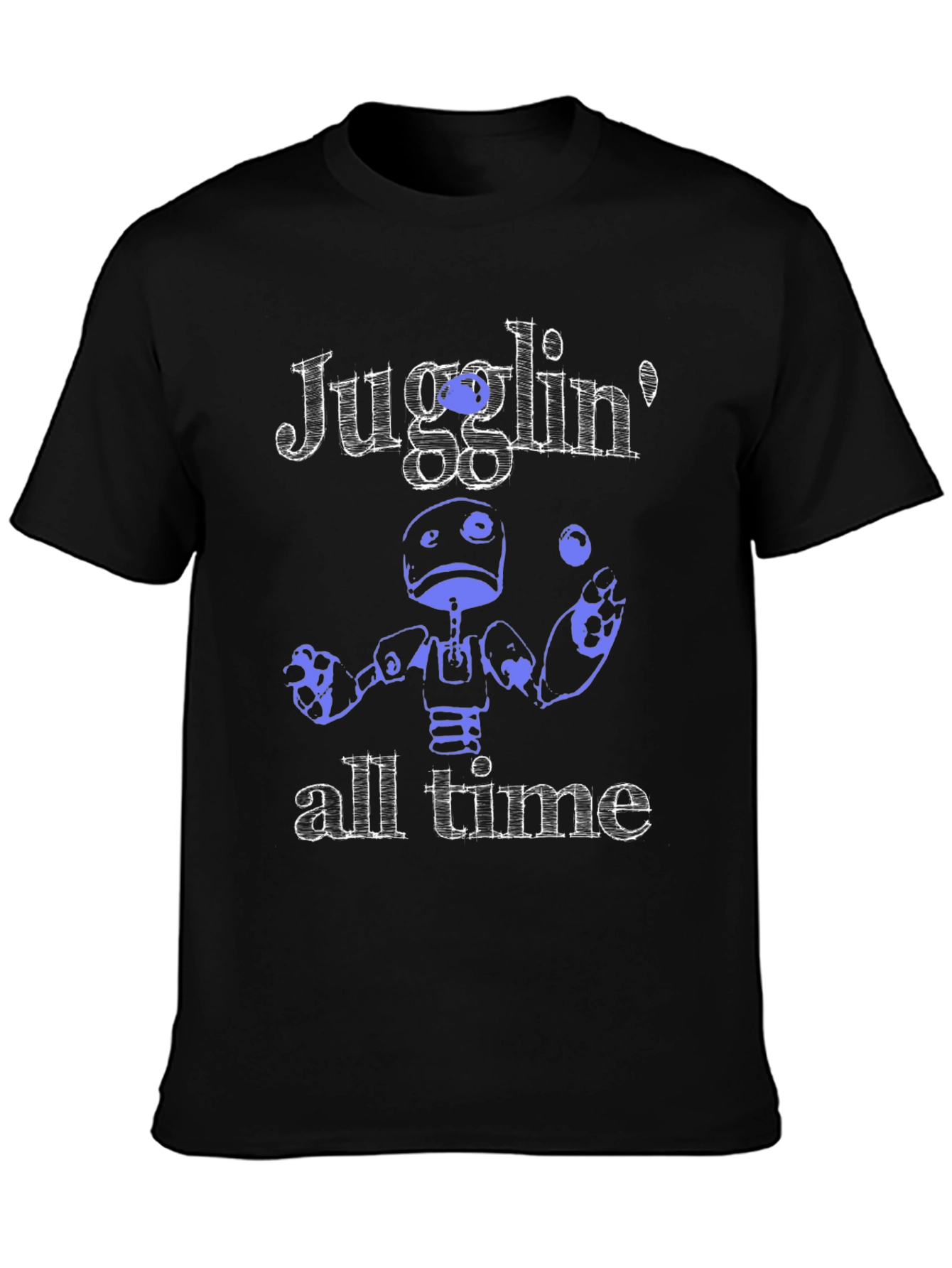 Juggling Robot Graphic T-Shirt - All Time Fun!