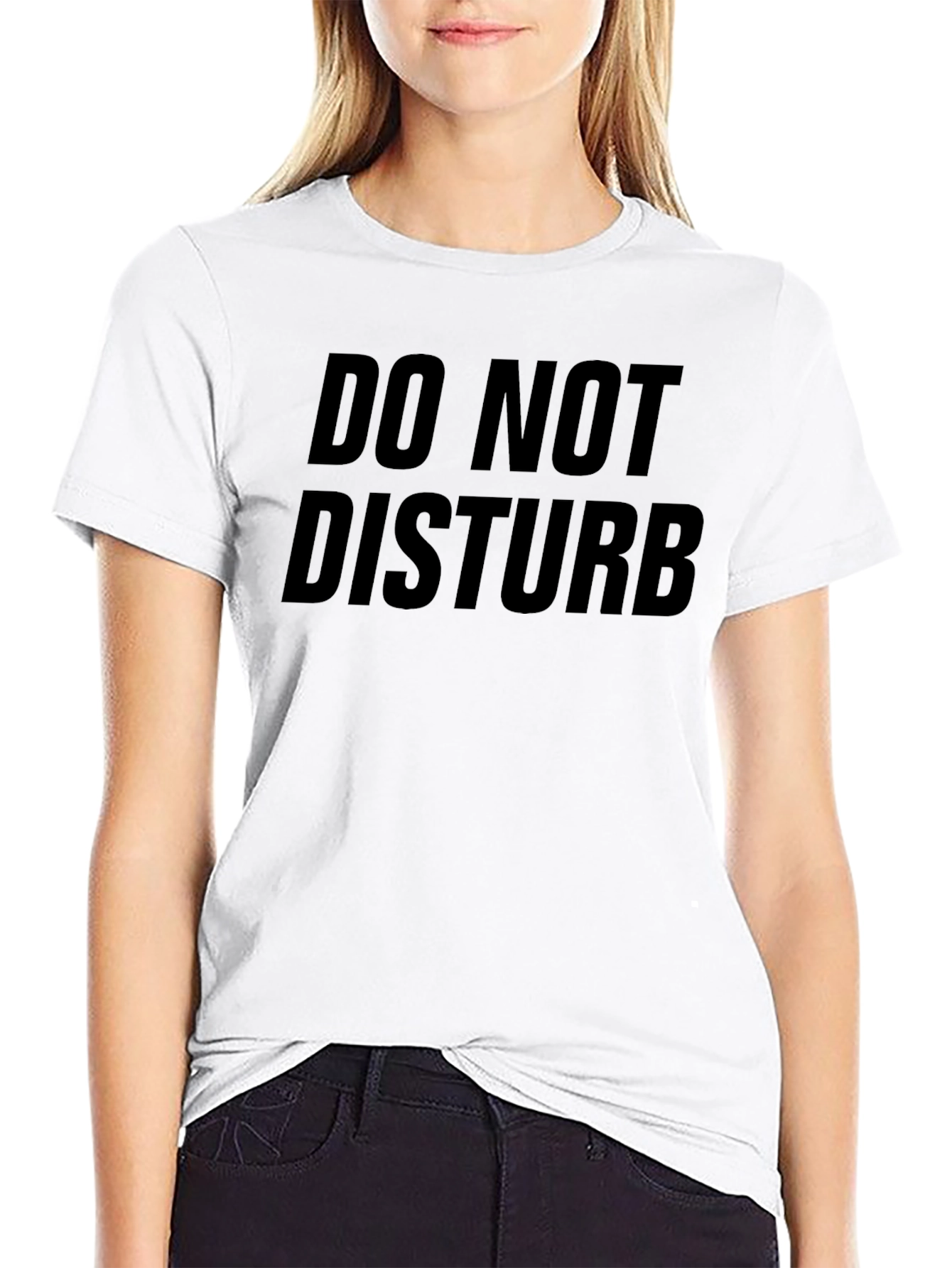 Do Not Disturb Black Graphic Tee