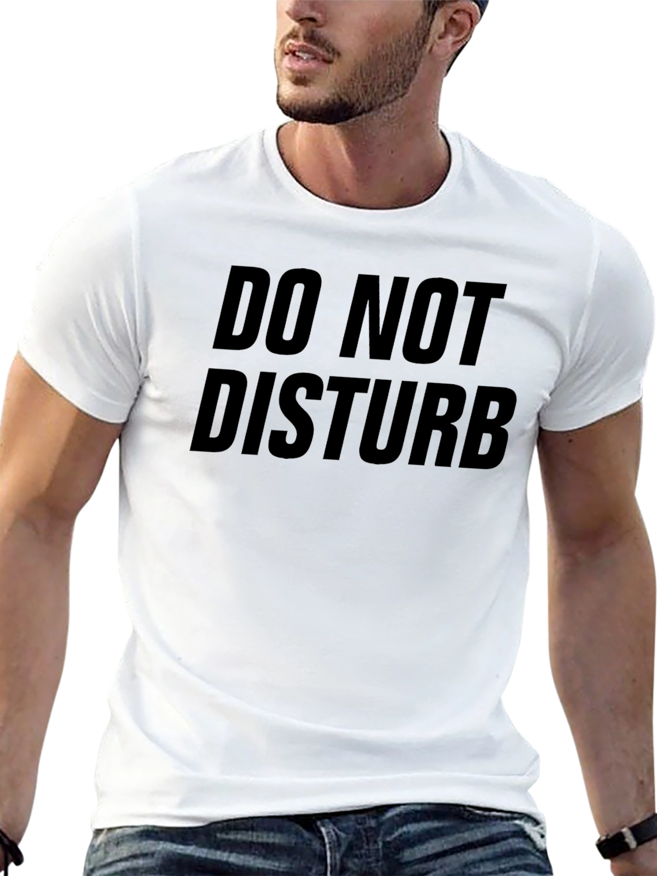 Do Not Disturb Black Graphic Tee