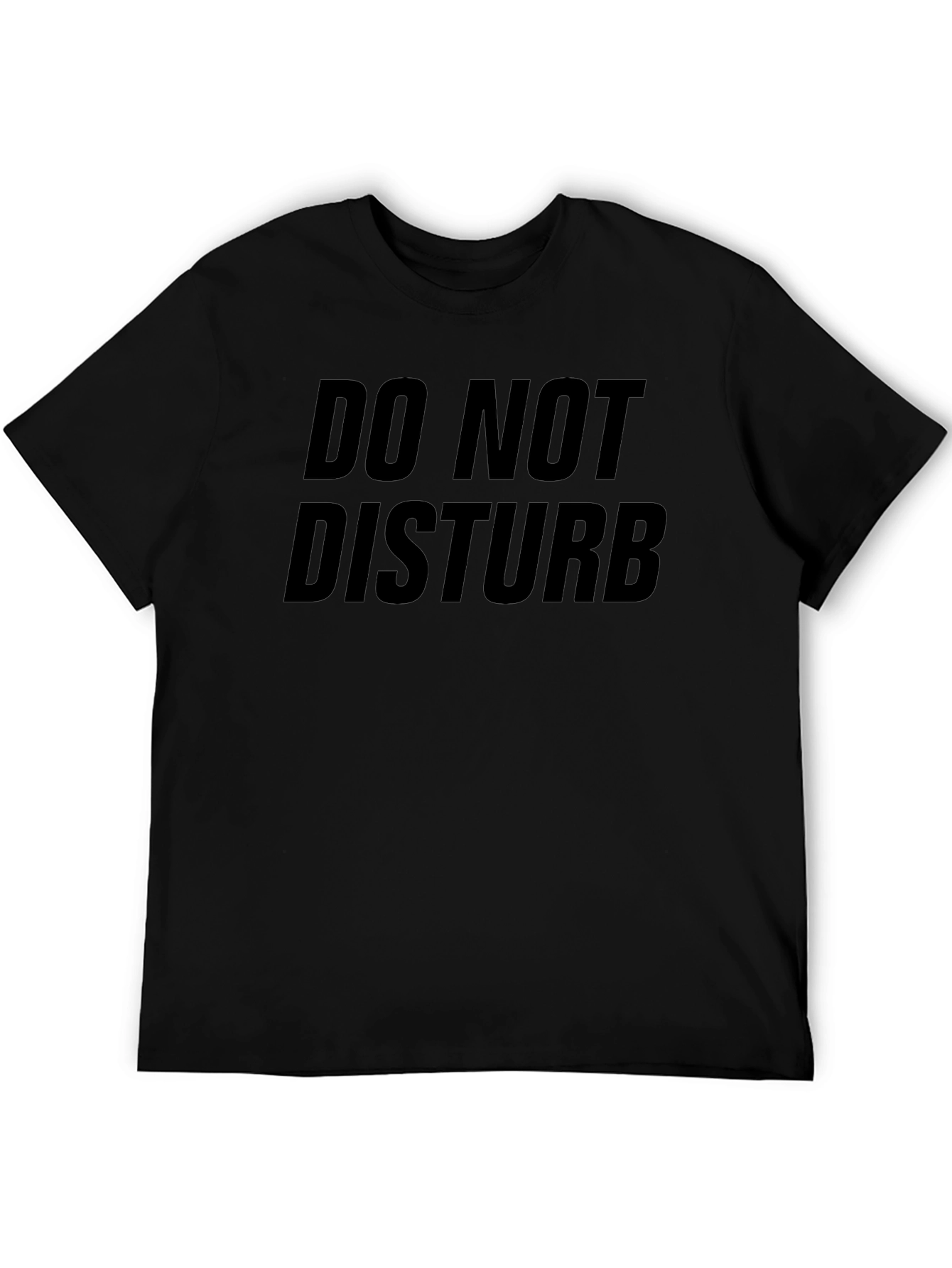 Do Not Disturb Black Graphic Tee