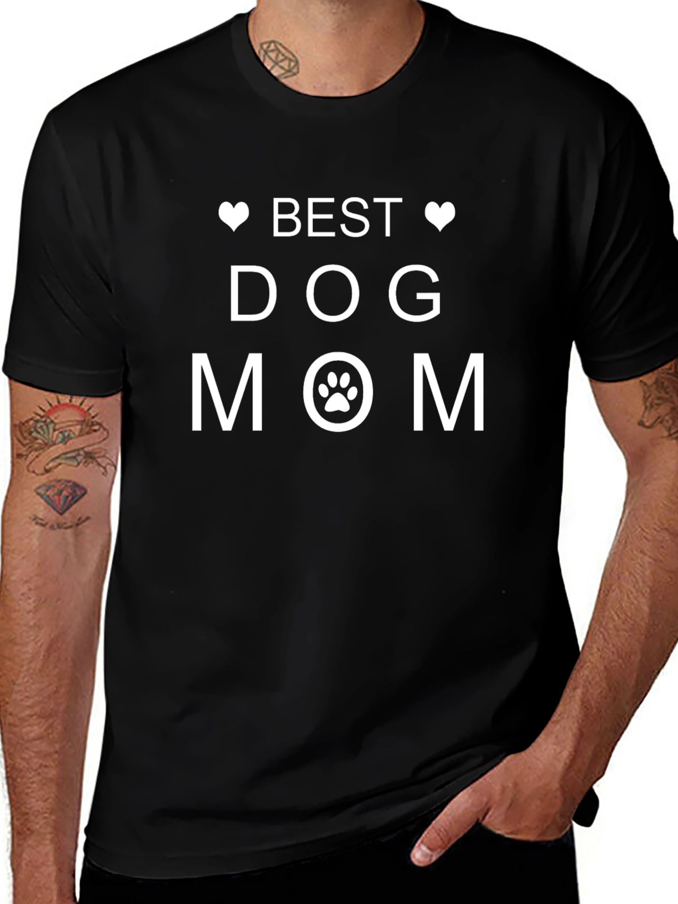Best Dog Mom T-Shirt - Black