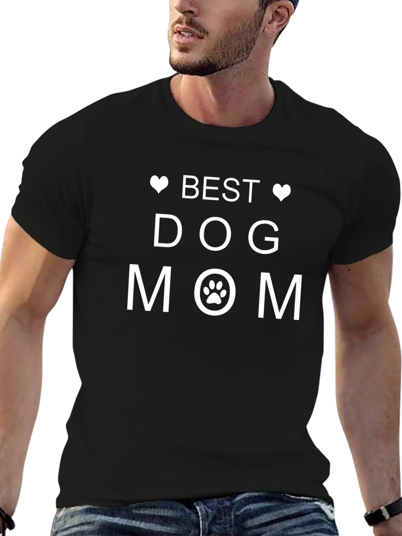 Best Dog Mom T-Shirt - Black
