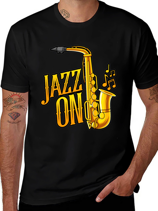 Jazz On Saxophone Graphic T-Shirt
