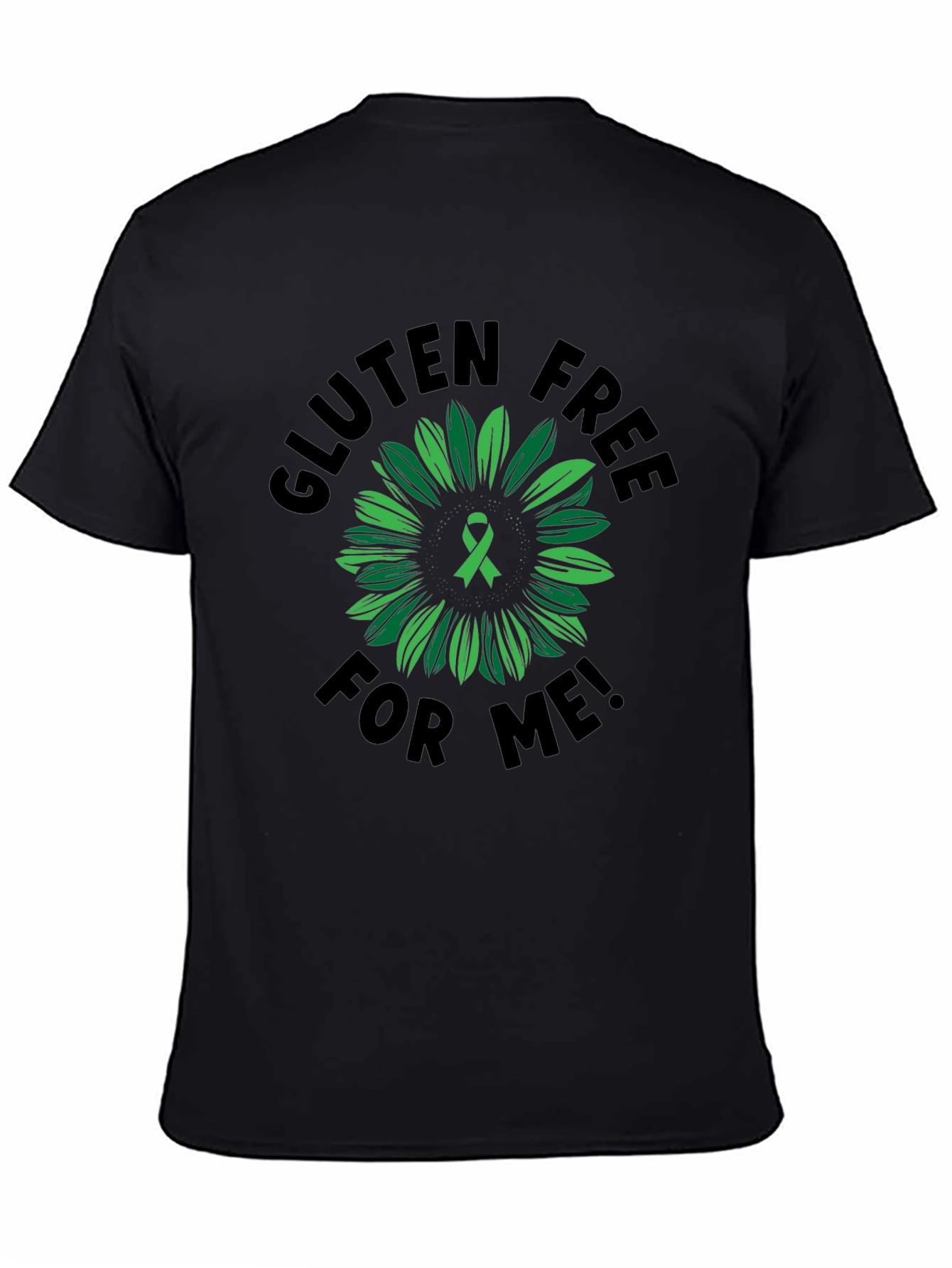 Gluten Free Awareness T-Shirt Sunflower Ribbon