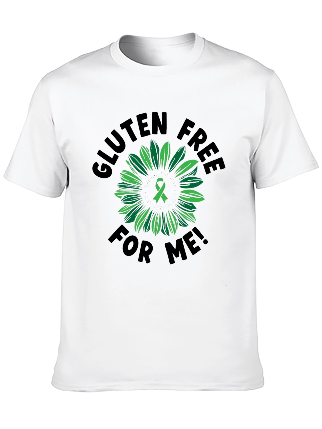 Gluten Free Awareness T-Shirt Sunflower Ribbon