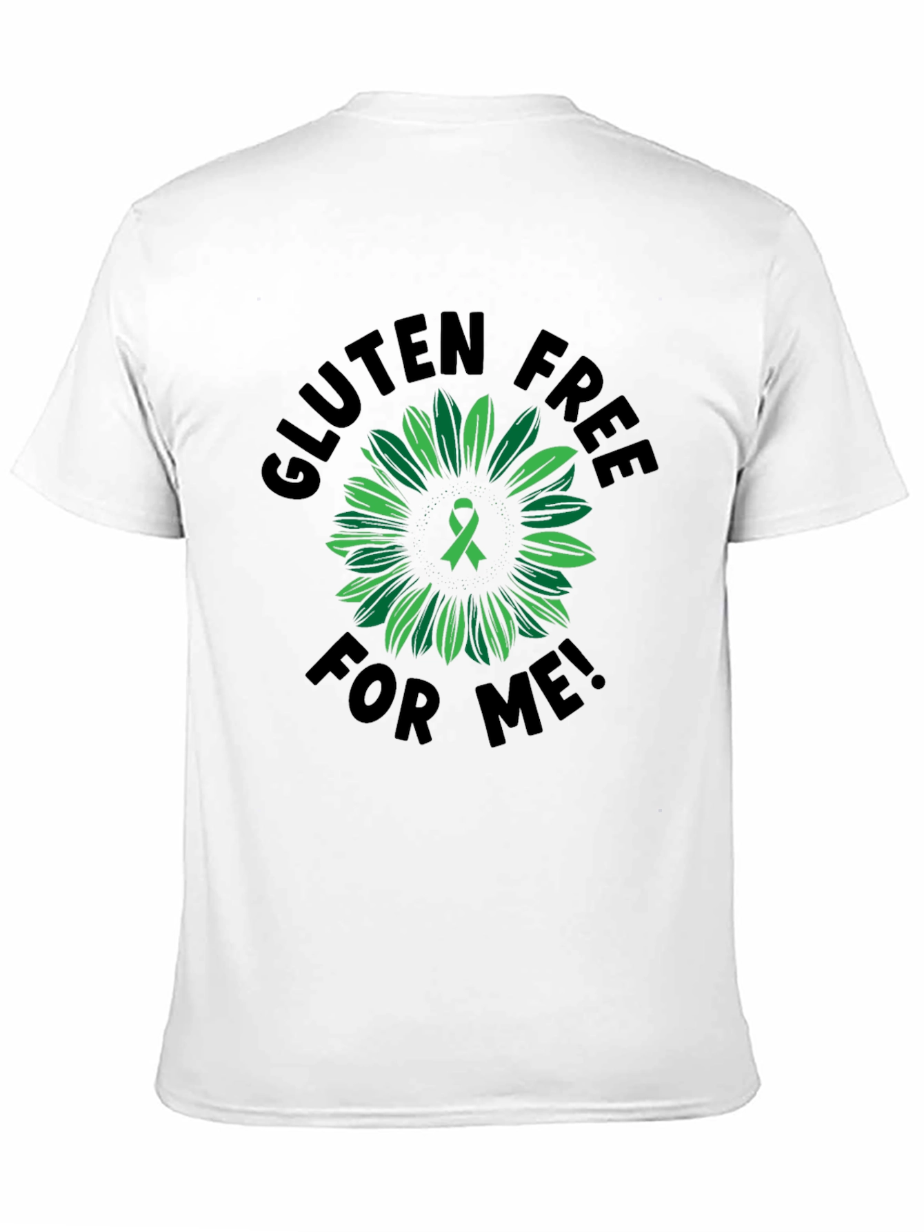 Gluten Free Awareness T-Shirt Sunflower Ribbon