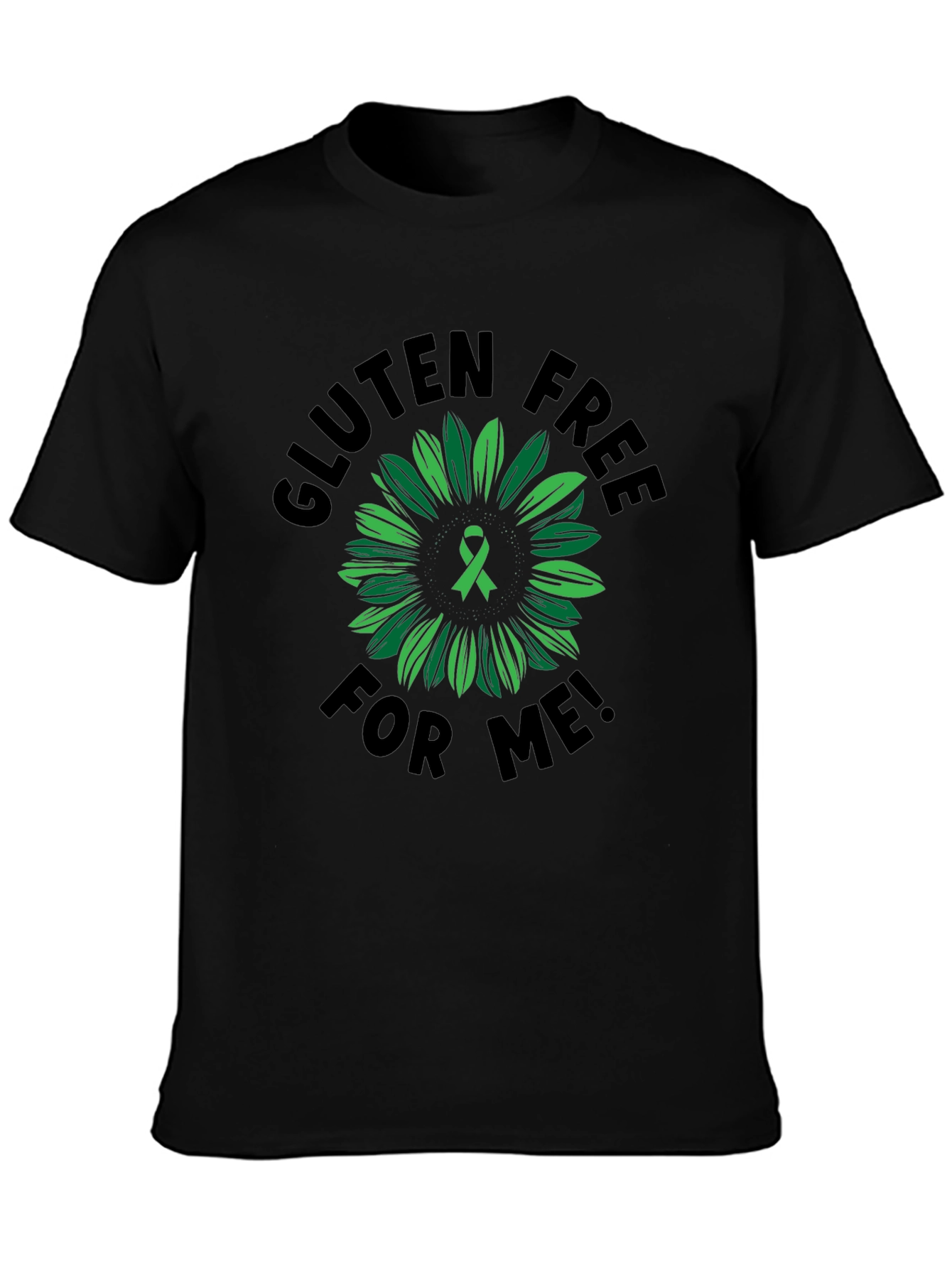 Gluten Free Awareness T-Shirt Sunflower Ribbon