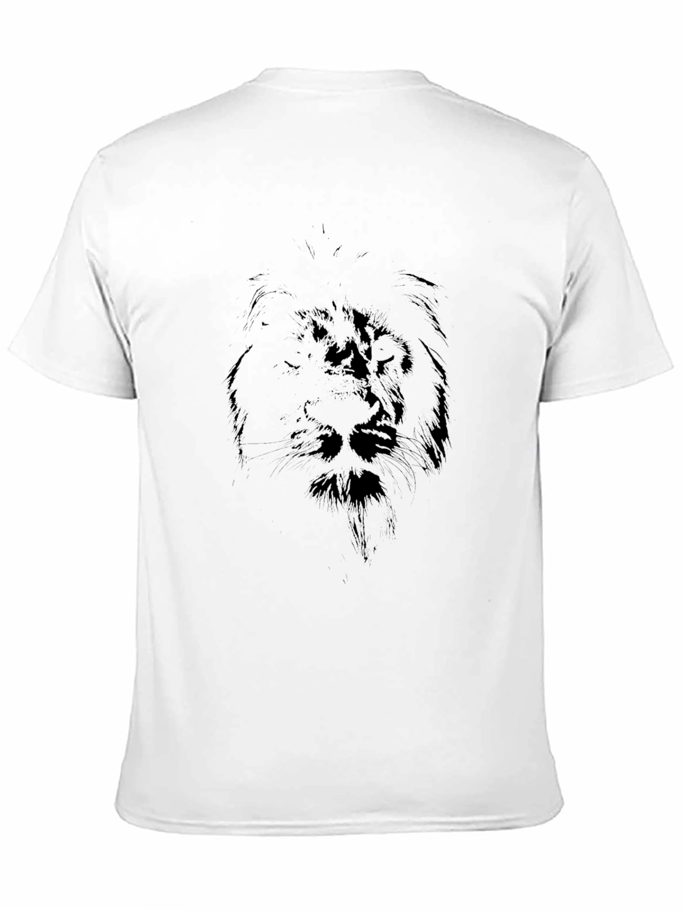 Lion Sketch Graphic Tee - Black