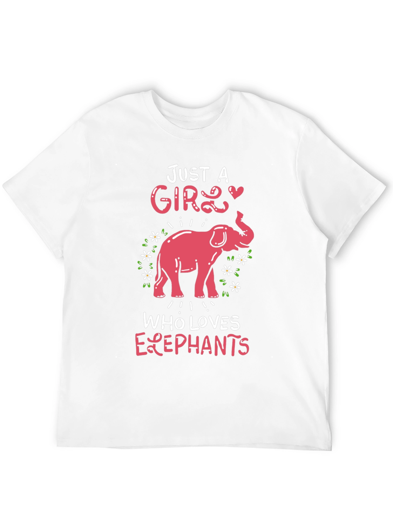 Just A Girl Who Loves Elephants Graphic Tee