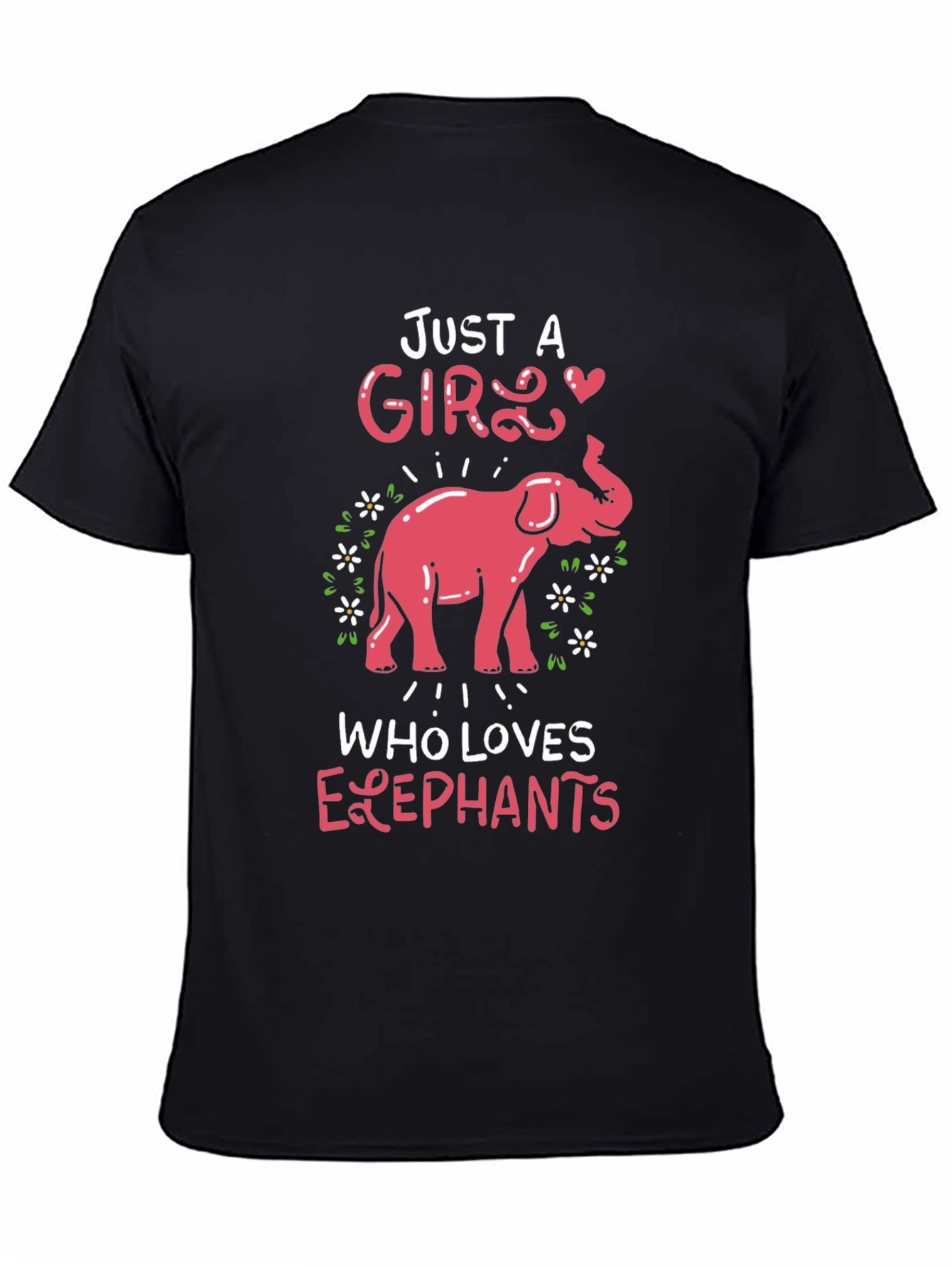 Just A Girl Who Loves Elephants Graphic Tee