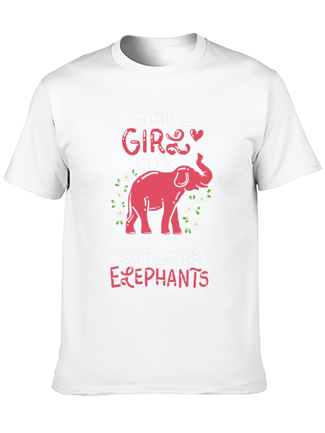 Just A Girl Who Loves Elephants Graphic Tee