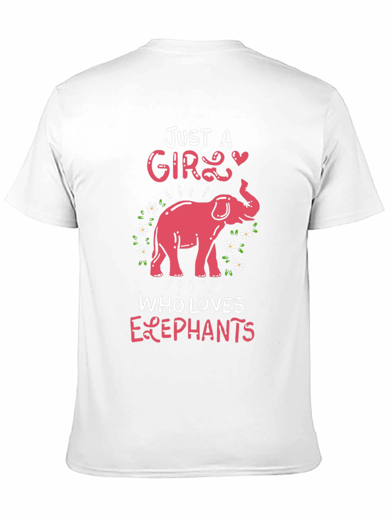 Just A Girl Who Loves Elephants Graphic Tee