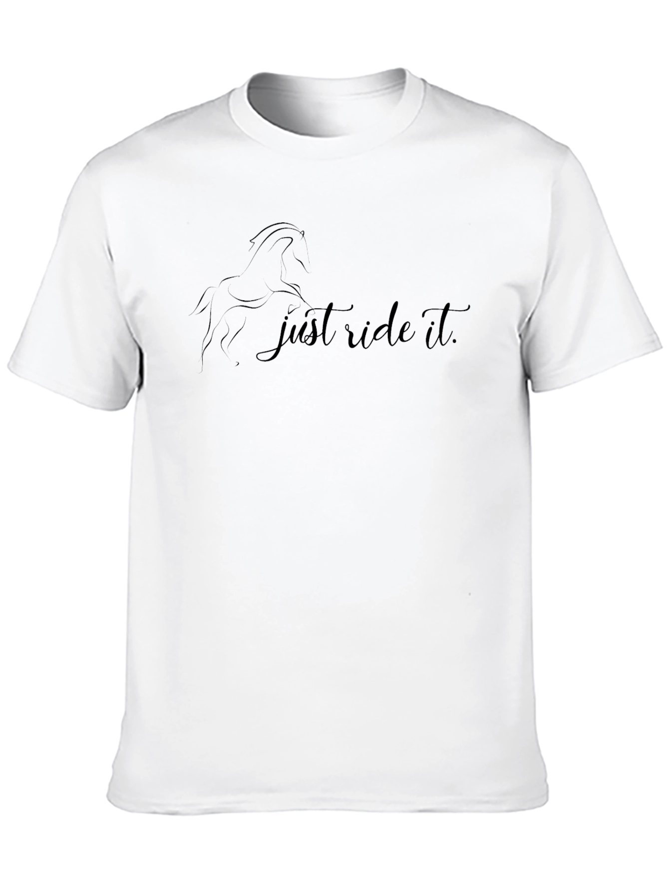 Just Ride It Black T-Shirt