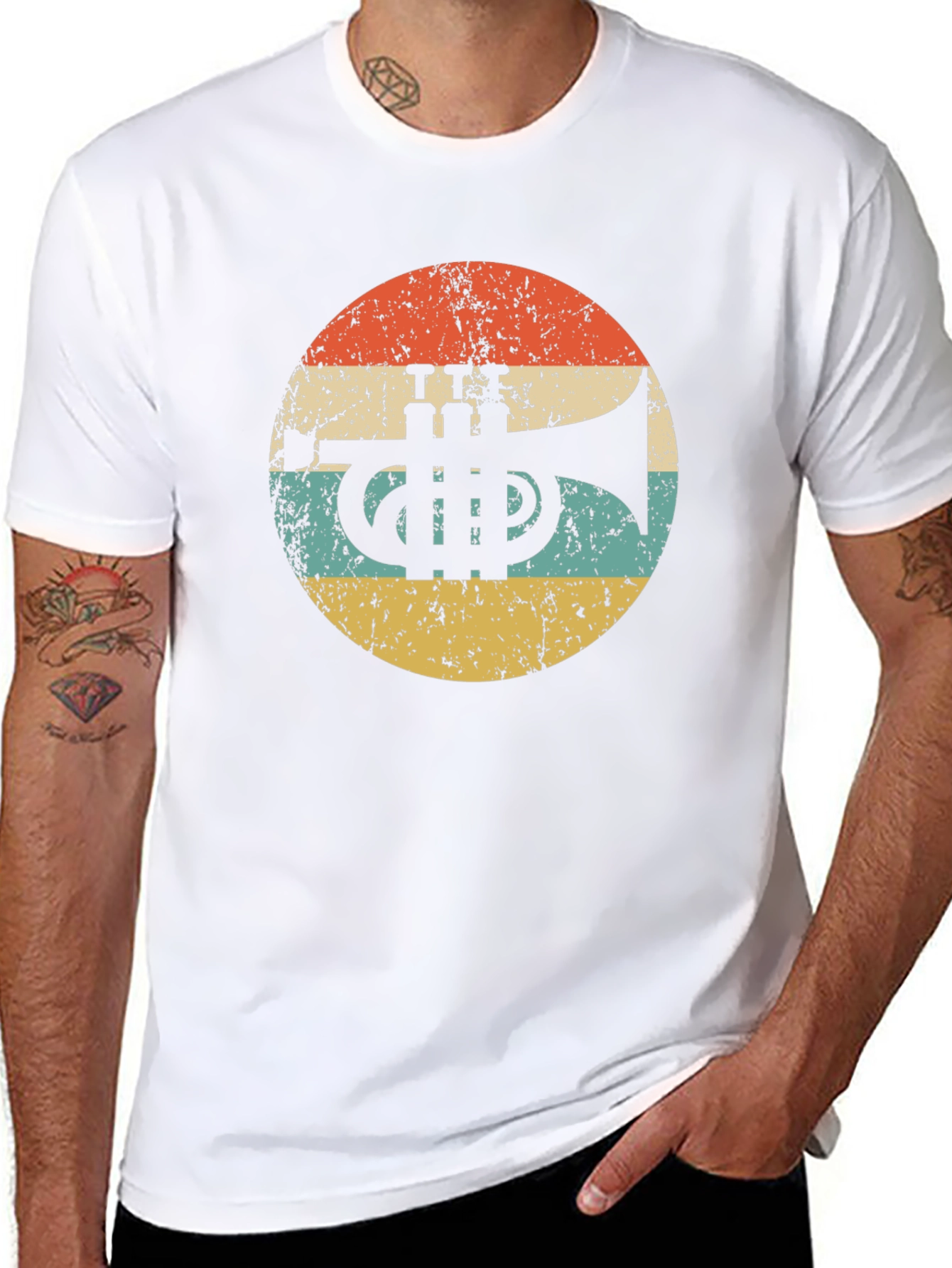 Retro Trumpet Graphic Tee