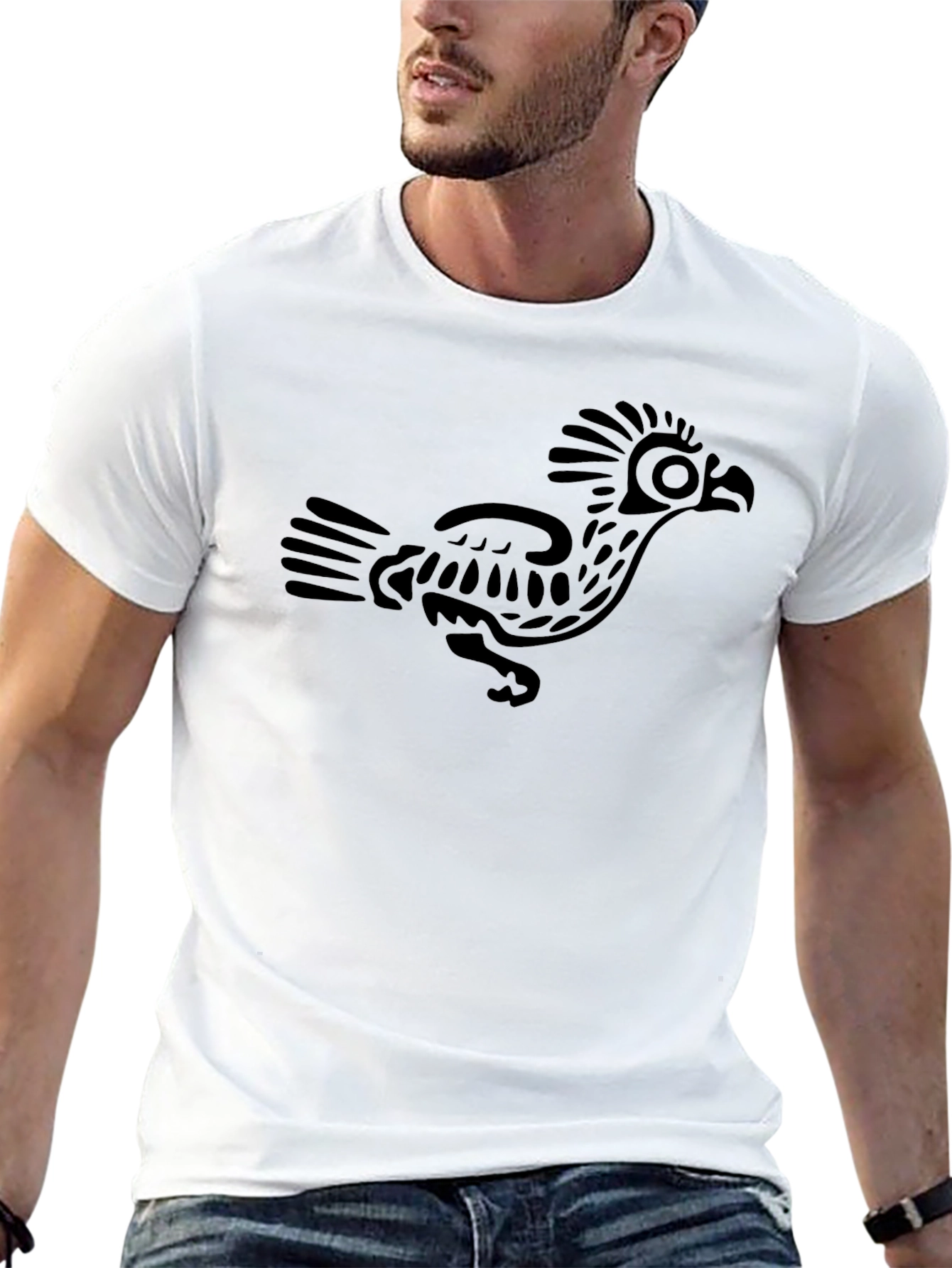 Roadrunner Graphic Print Black T-Shirt
