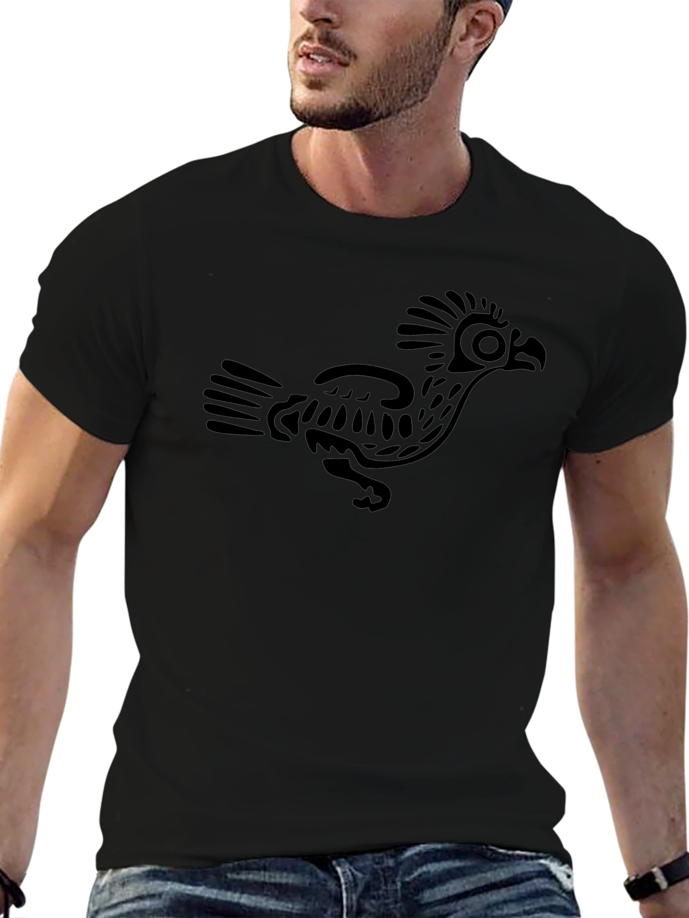 Roadrunner Graphic Print Black T-Shirt