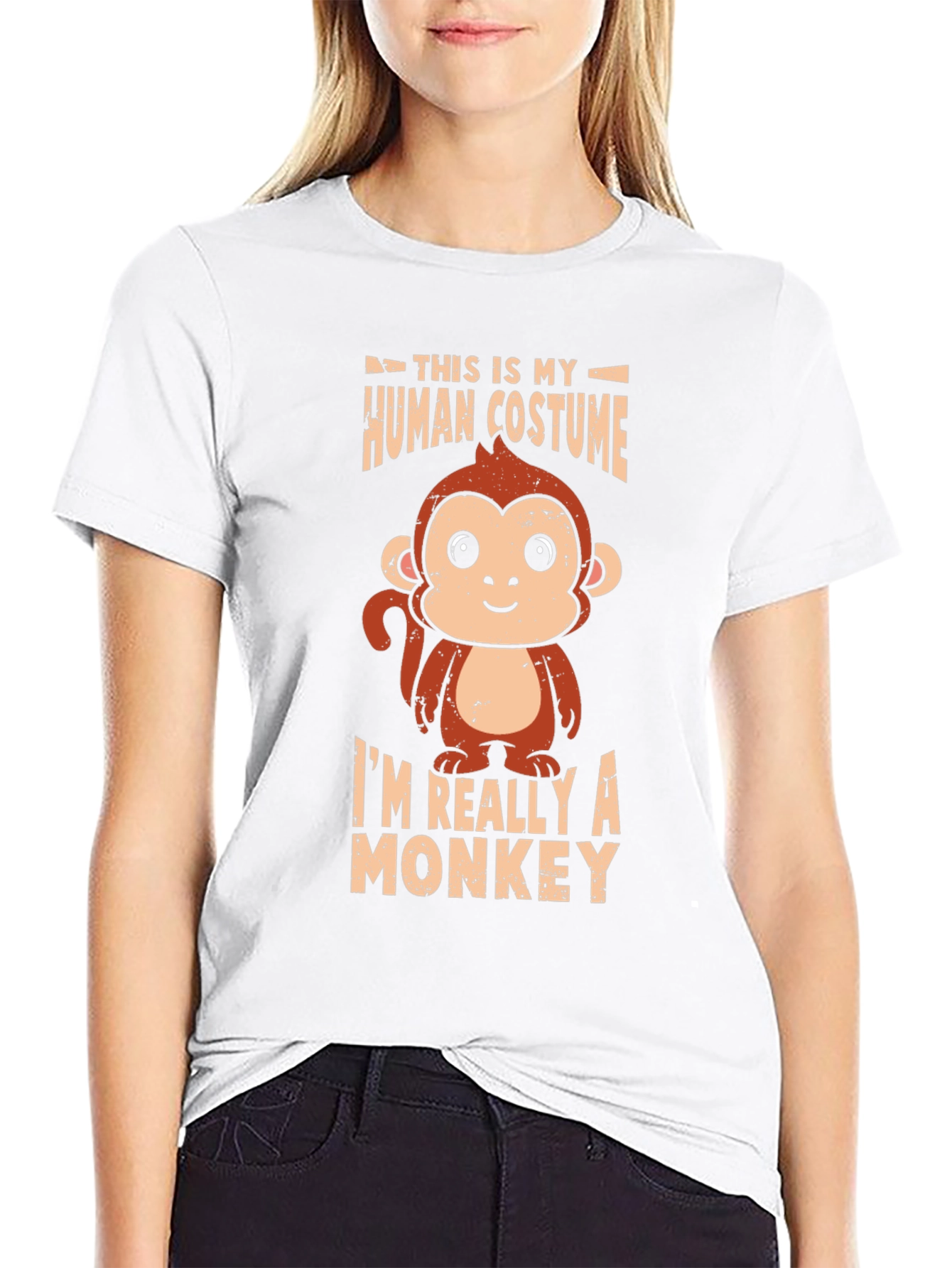 Funny Monkey Costume Graphic T-Shirt