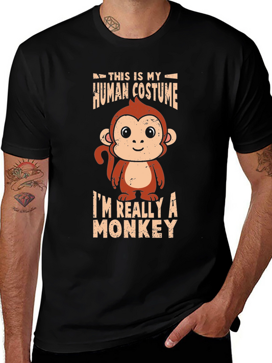 Funny Monkey Costume Graphic T-Shirt