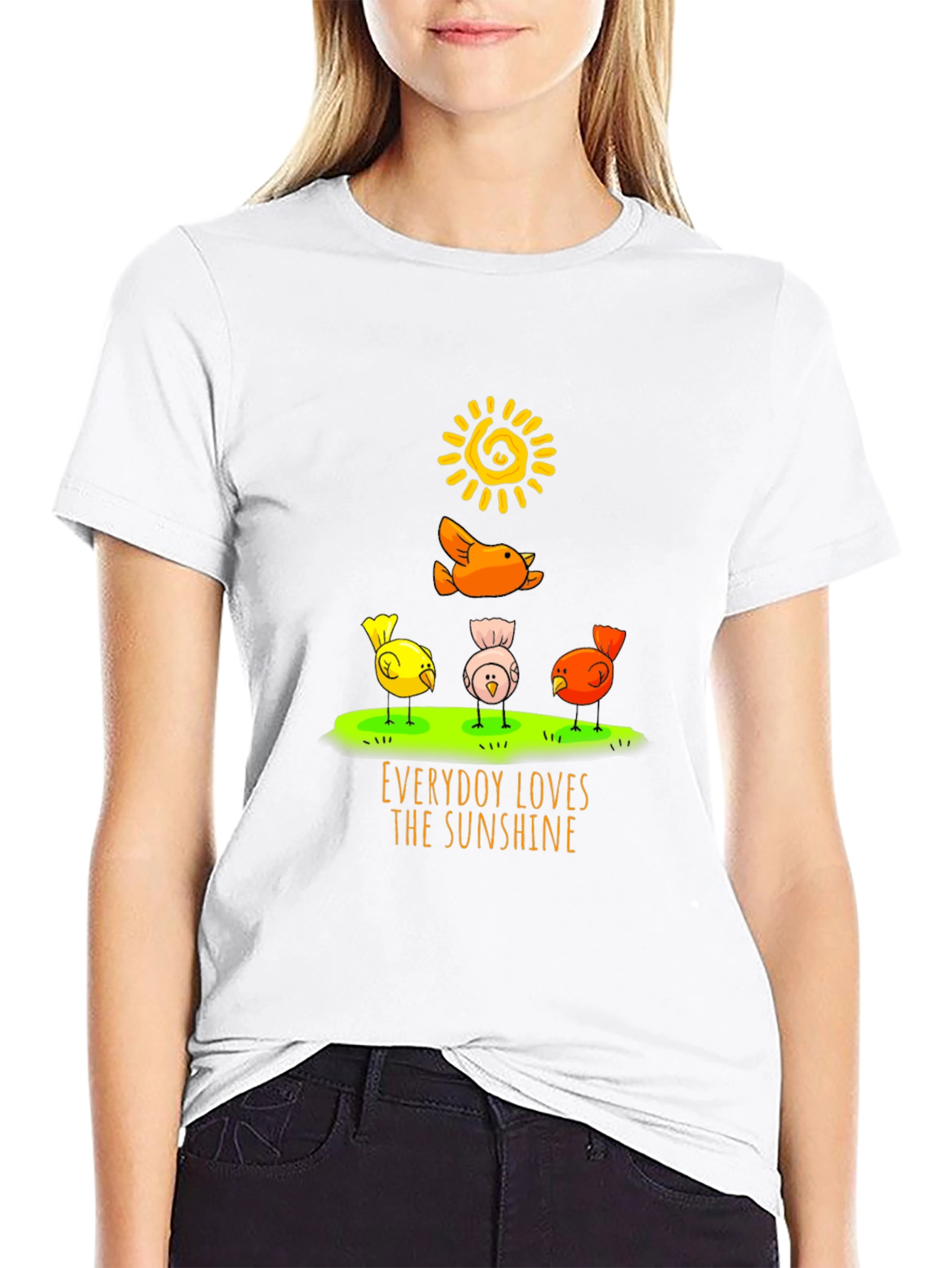 Everybody Loves the Sunshine T-Shirt - Cute Bird Design