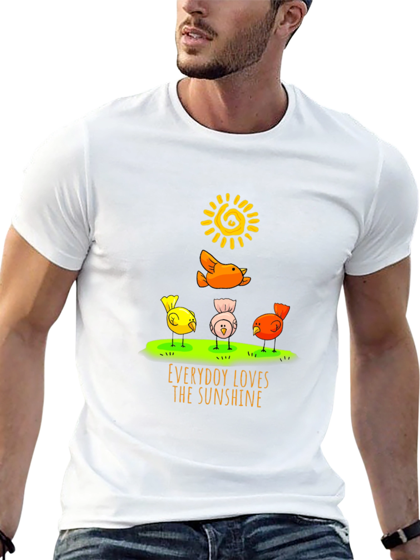 Everybody Loves the Sunshine T-Shirt - Cute Bird Design