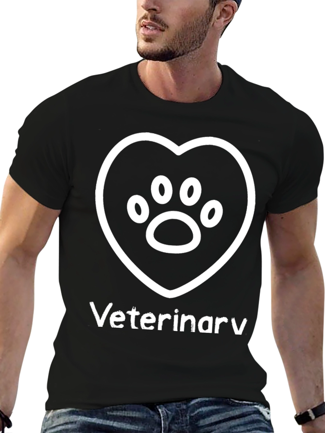 Veterinary Paw Heart T-Shirt