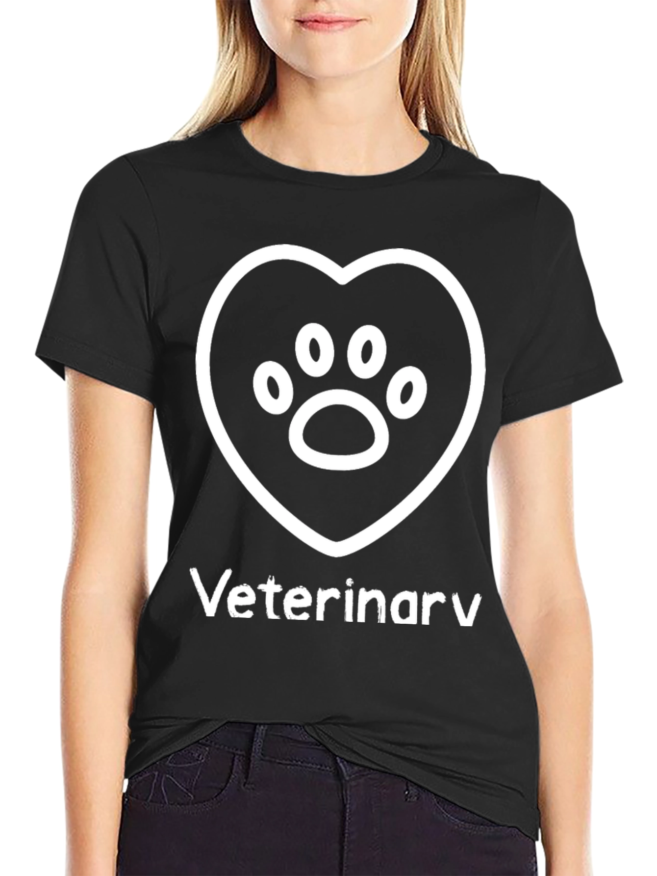Veterinary Paw Heart T-Shirt