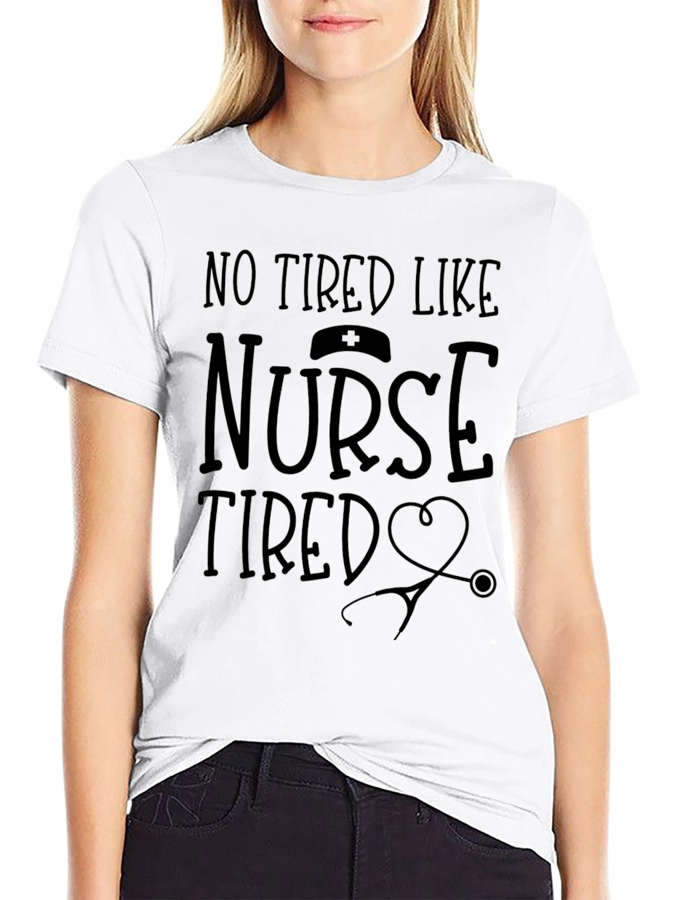 Nurse Tired T-Shirt - Black