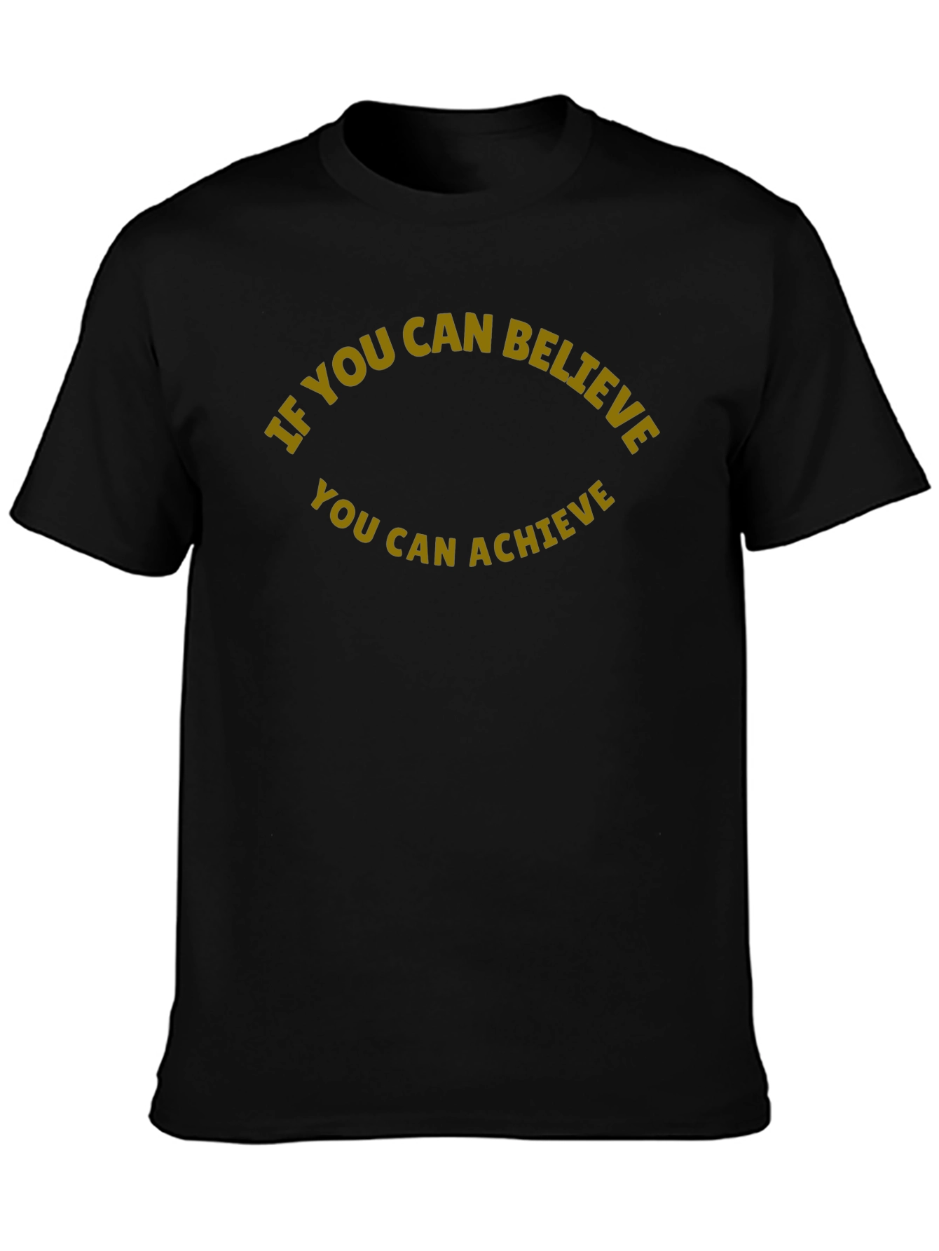 Believe Achieve Black T-Shirt