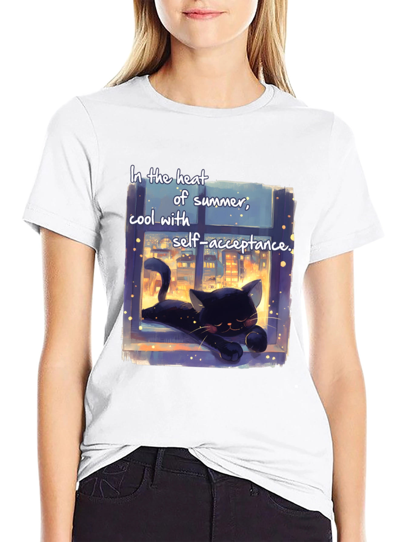 Cool Cat Summer T-Shirt - Self-Acceptance