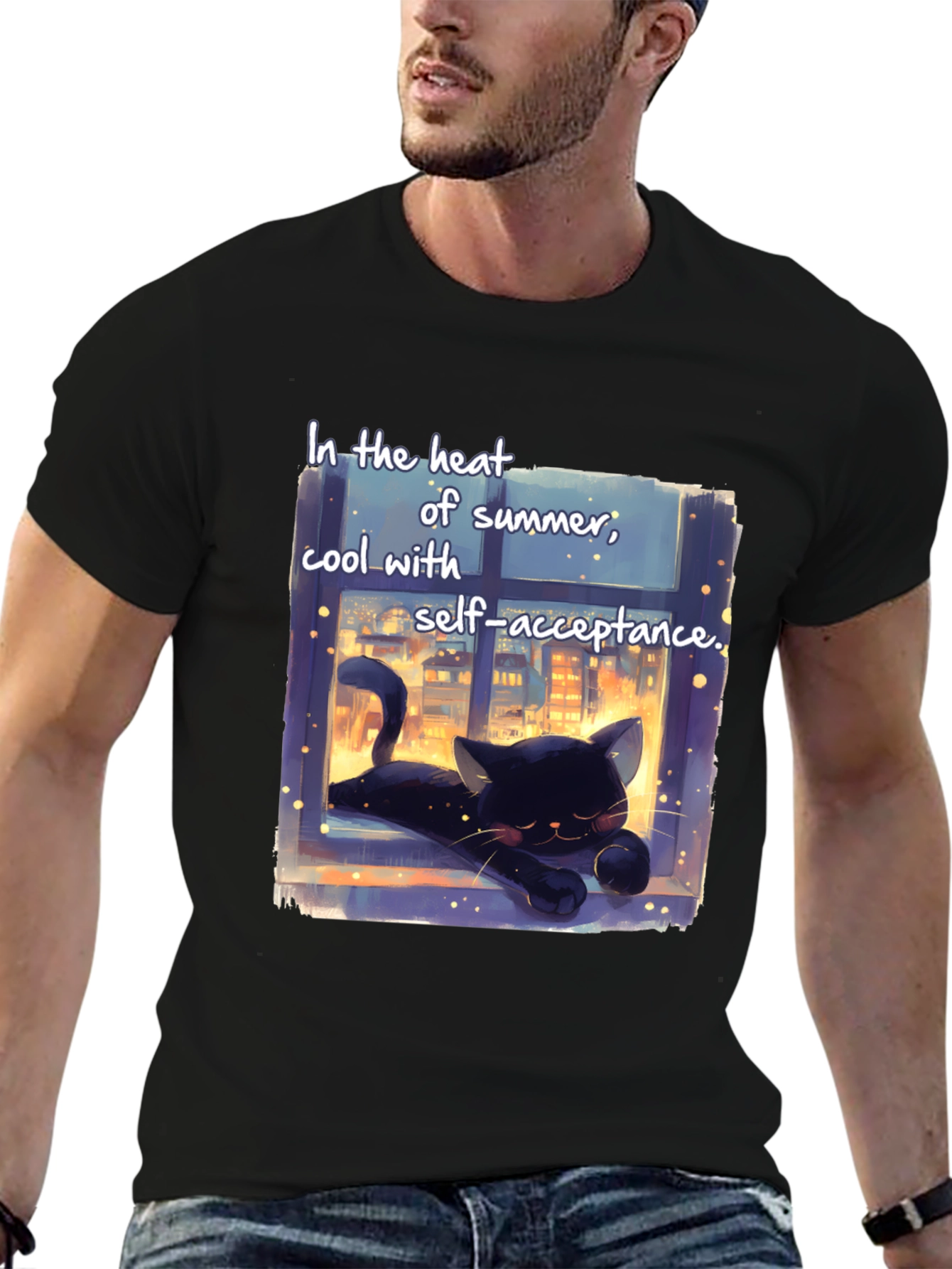 Cool Cat Summer T-Shirt - Self-Acceptance