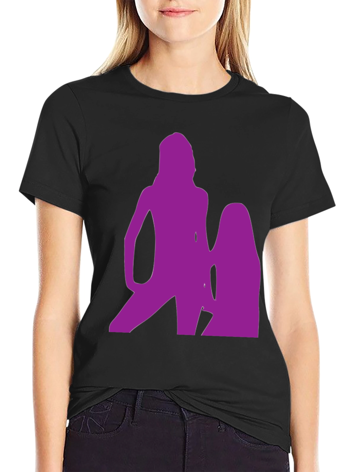 Purple Silhouette Graphic Tee